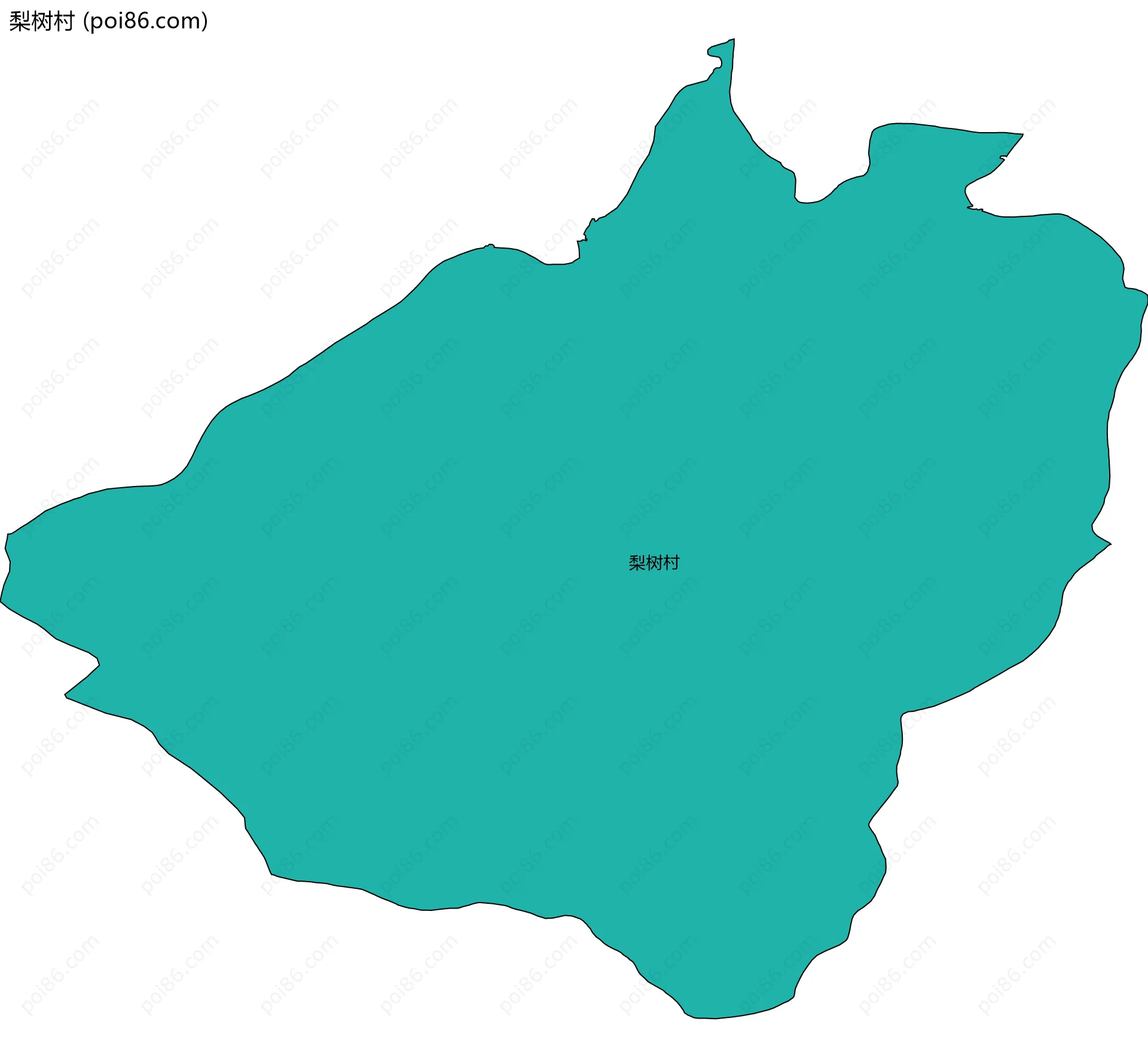 梨树村边界地图