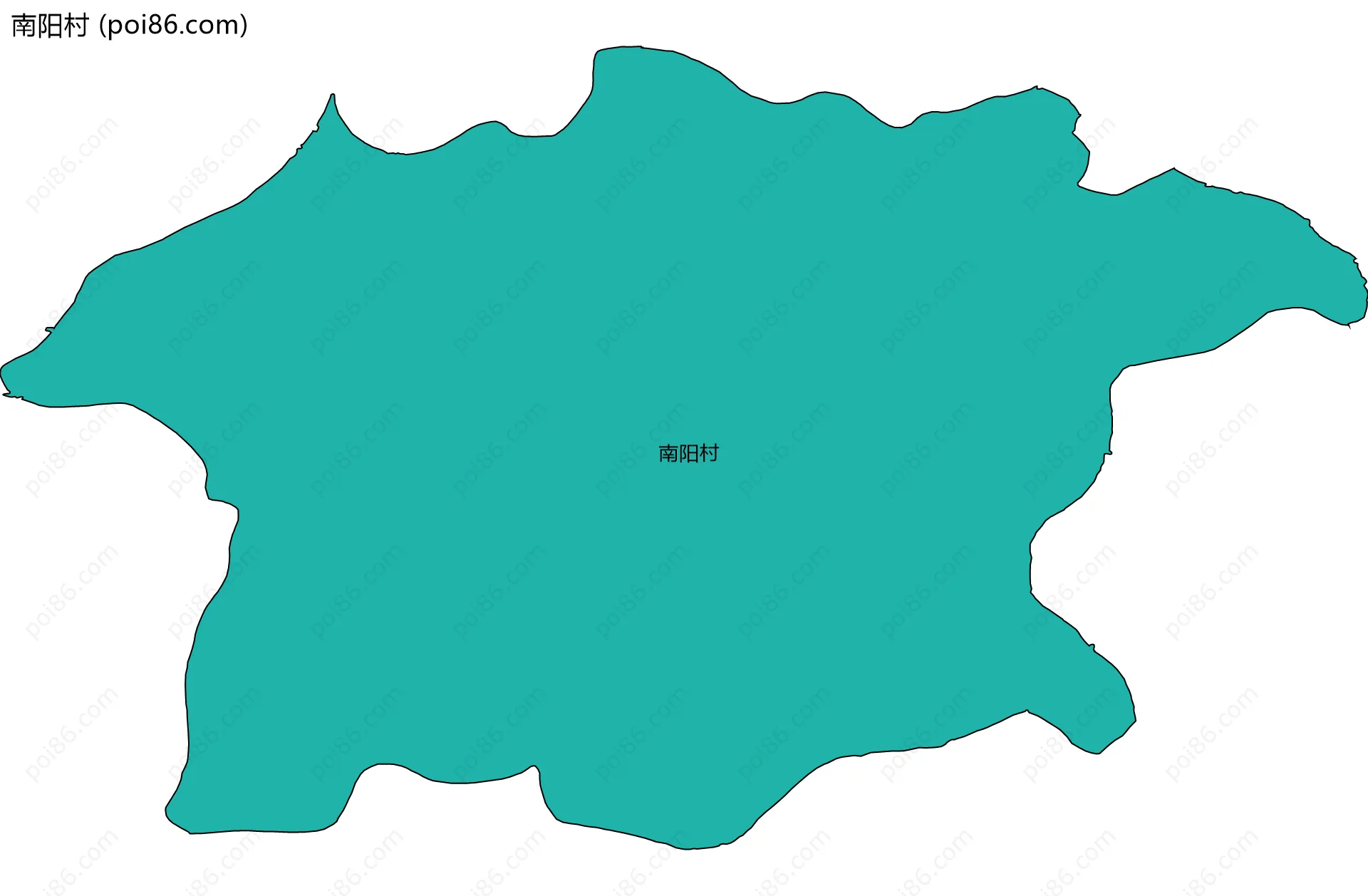 南阳村边界地图