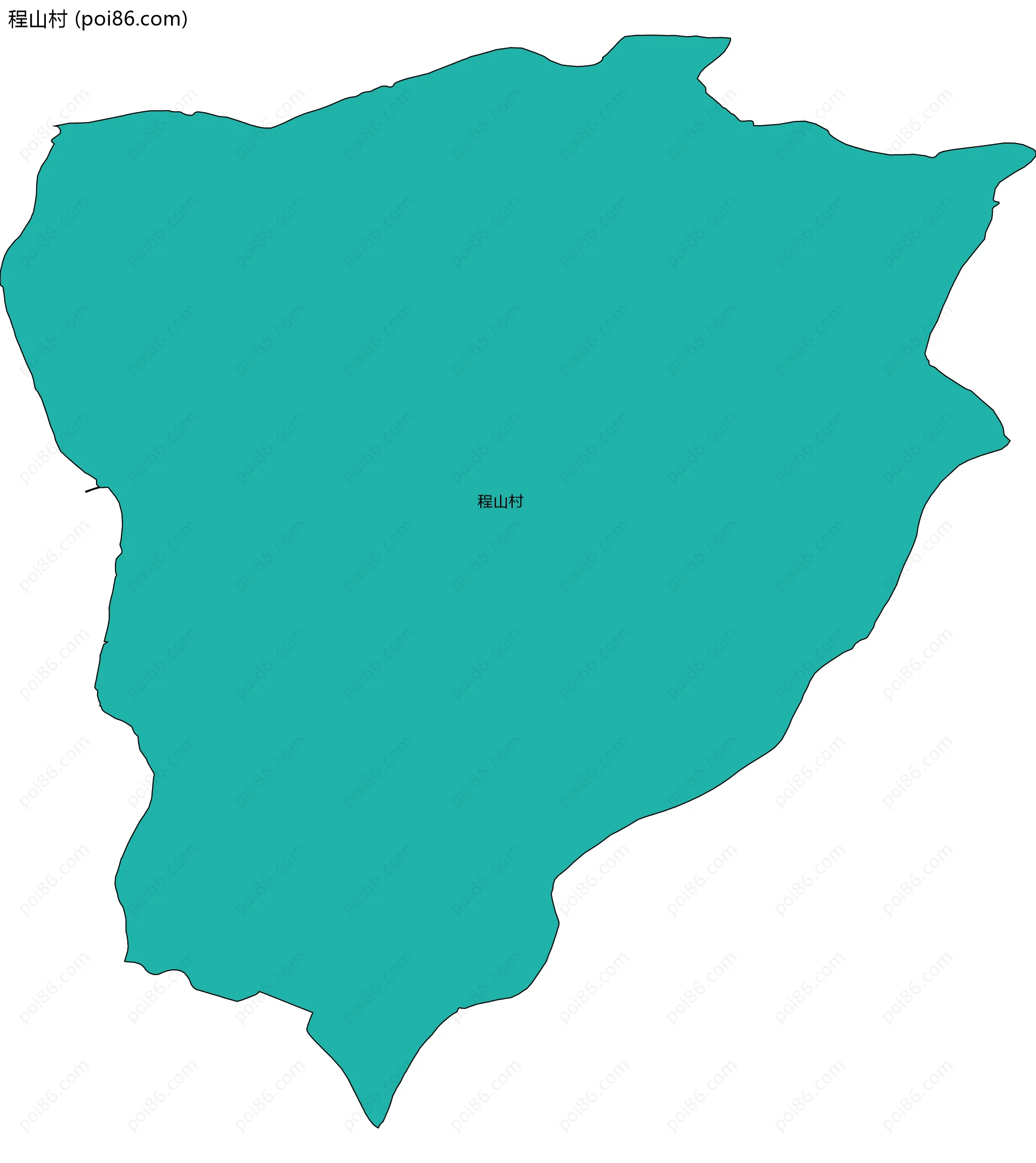程山村边界地图