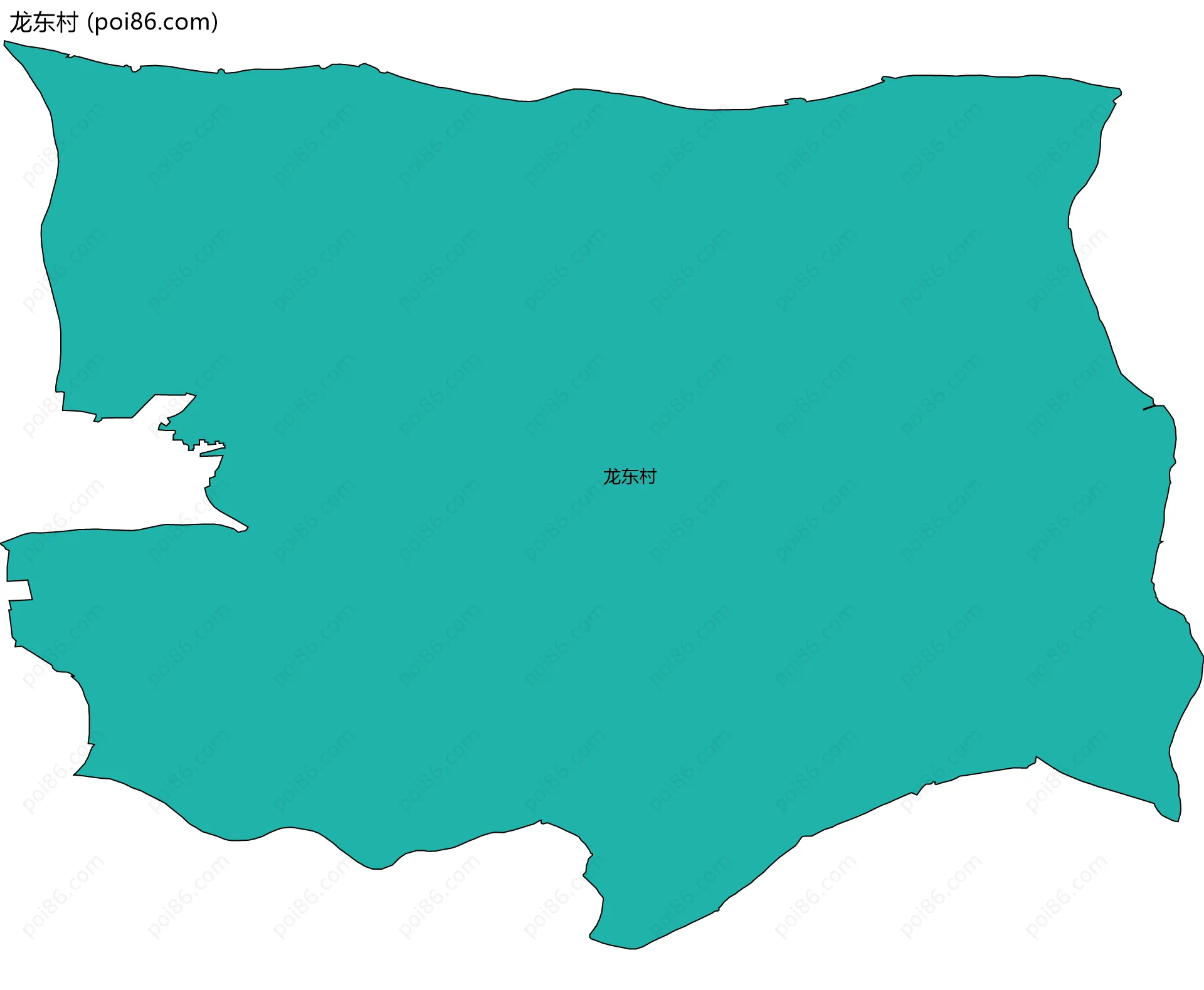龙东村边界地图