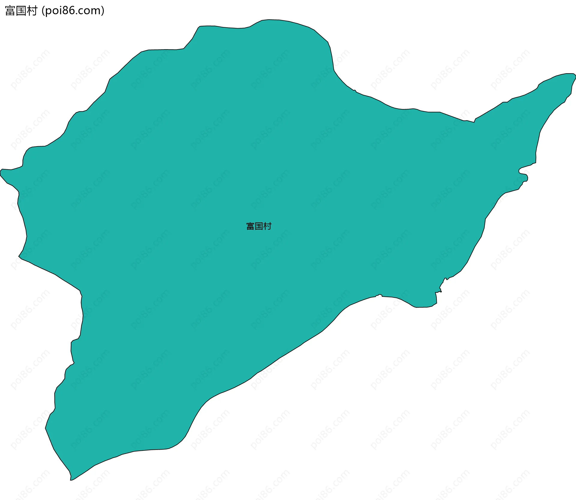 富国村边界地图