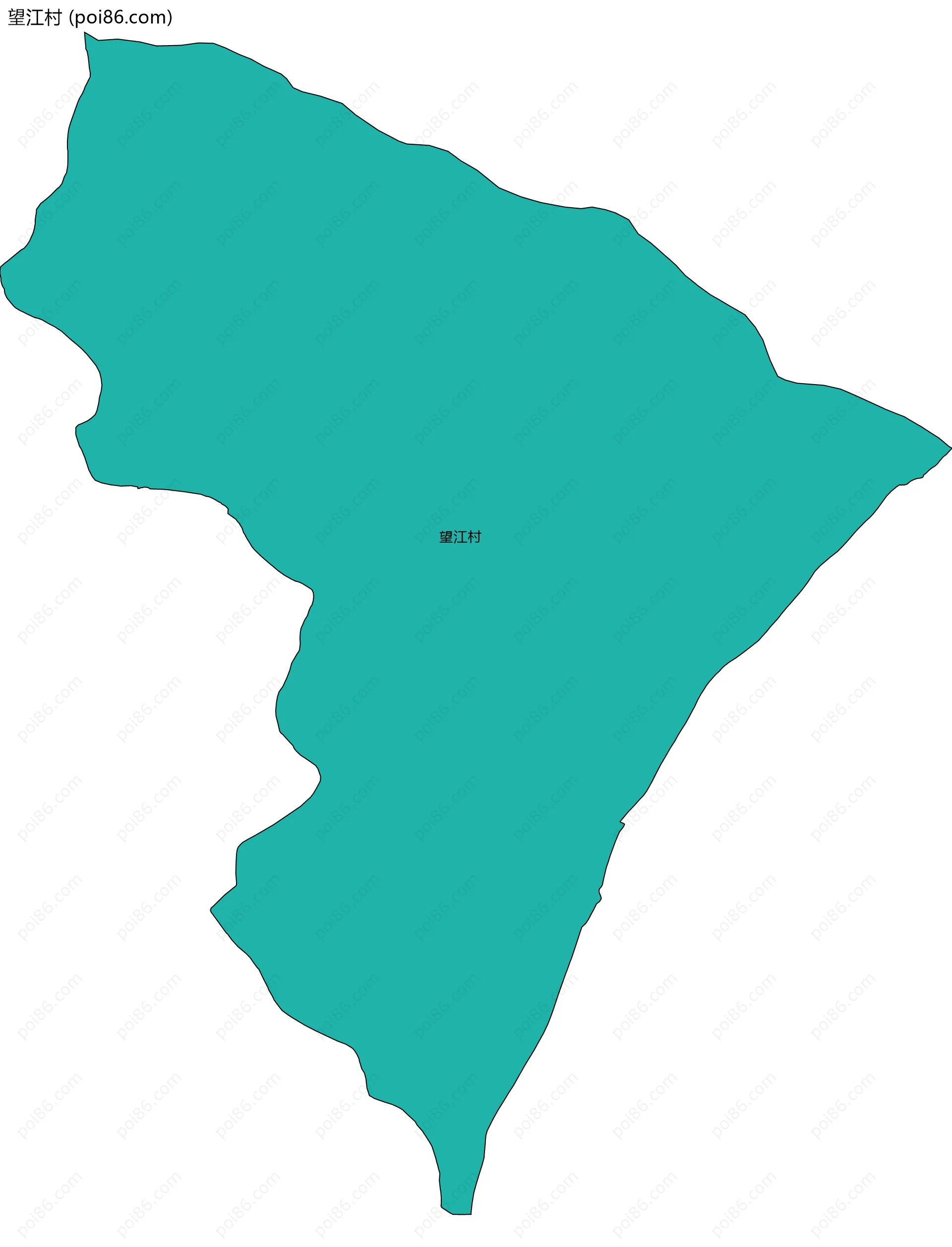 望江村边界地图