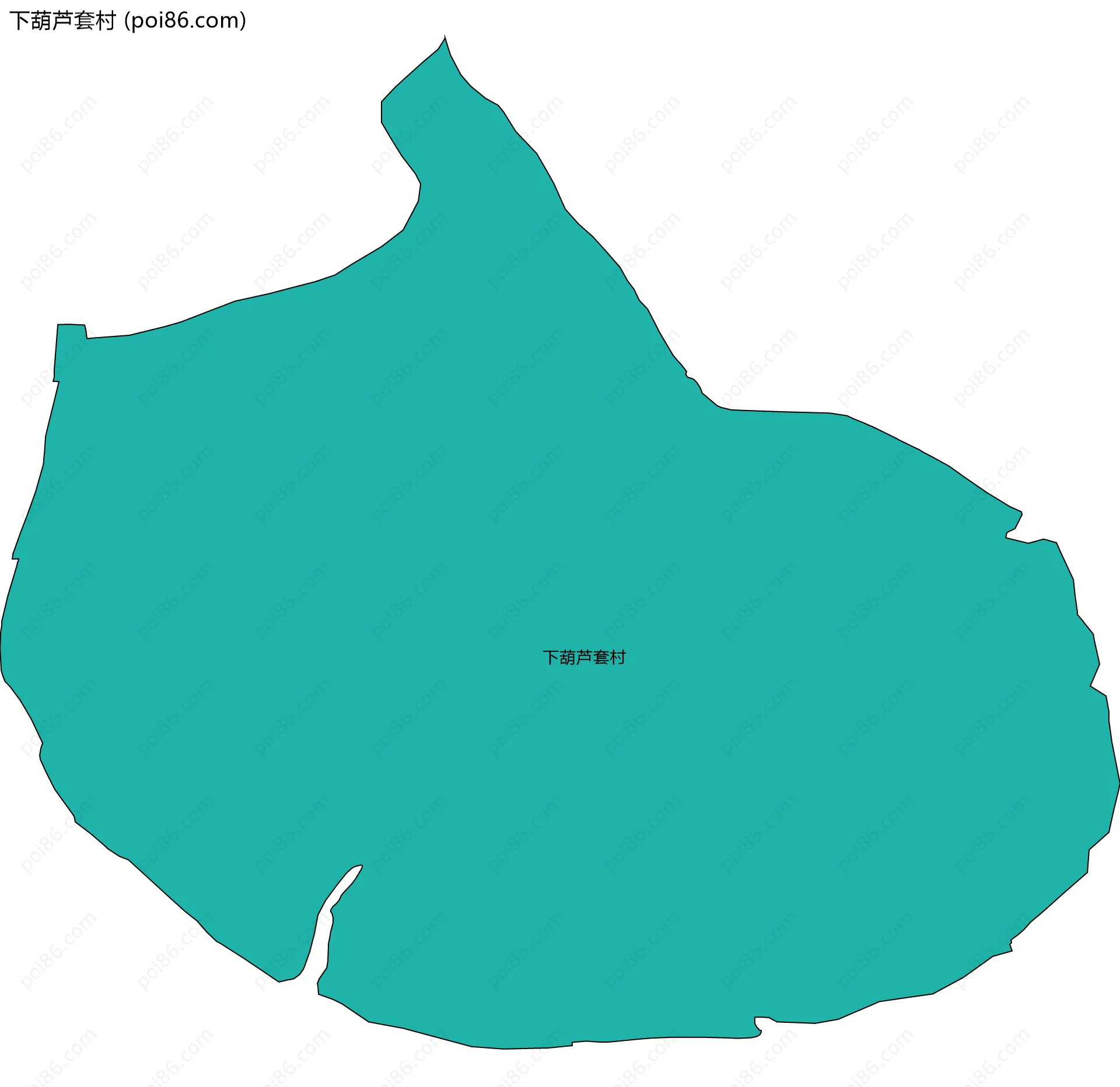 下葫芦套村边界地图
