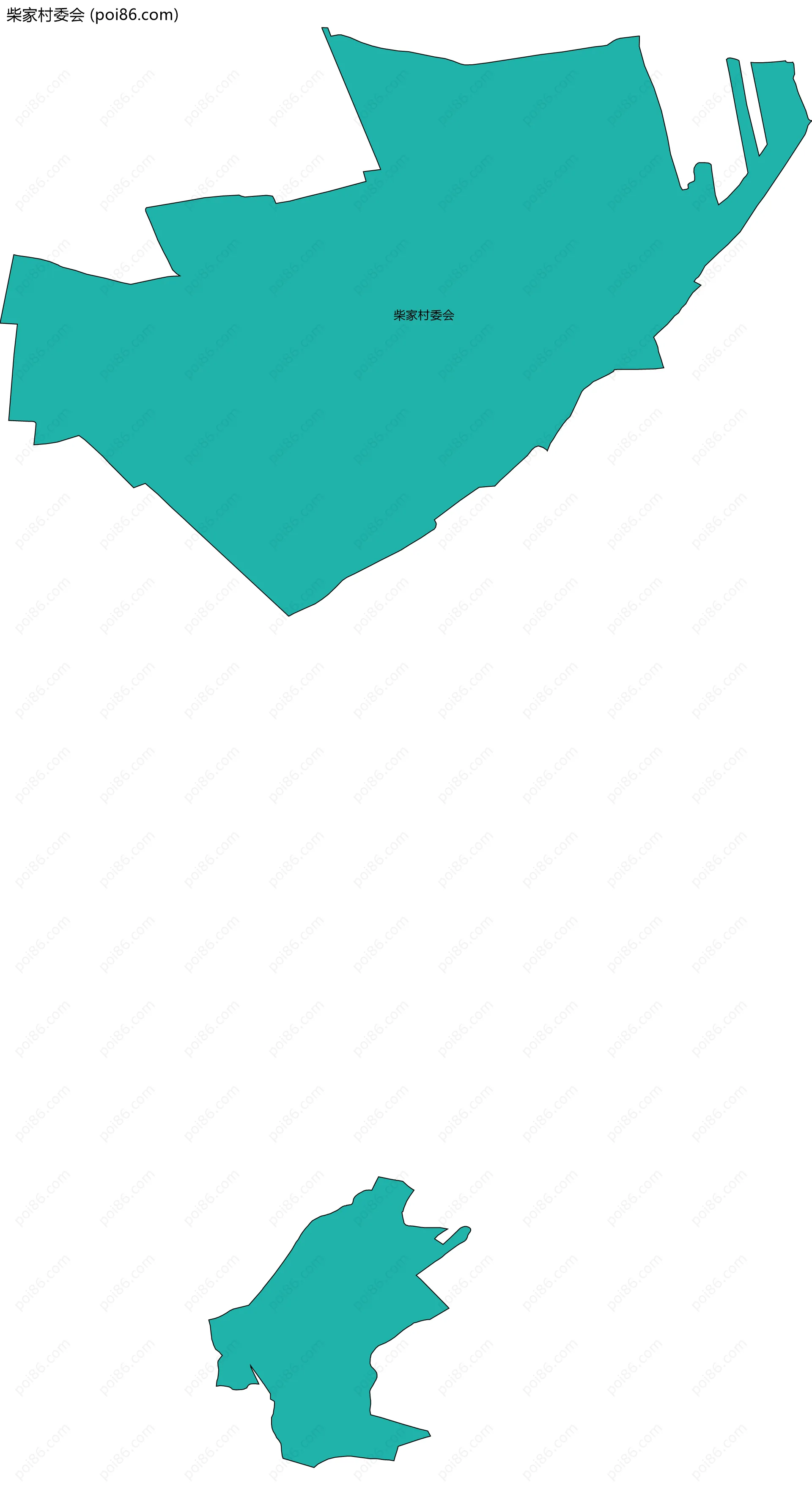 柴家村委会边界地图