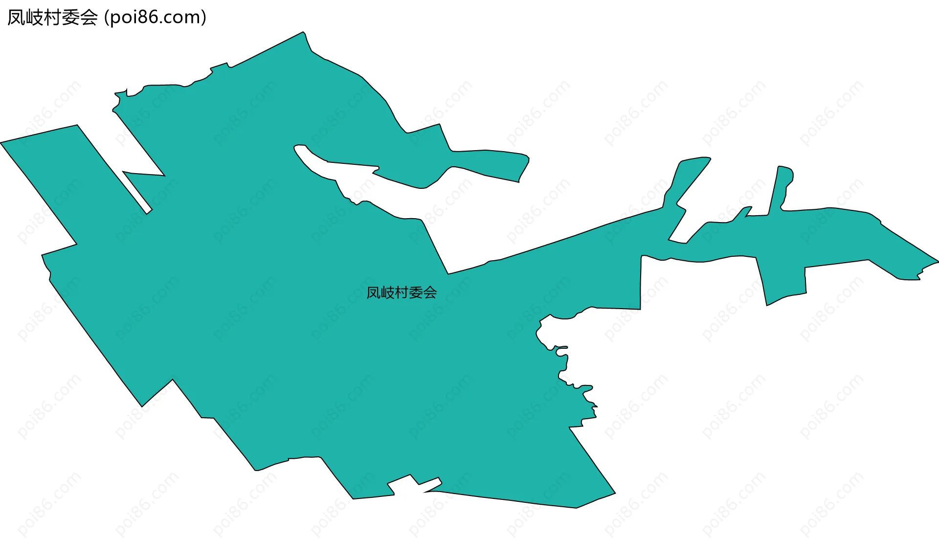 凤岐村委会边界地图