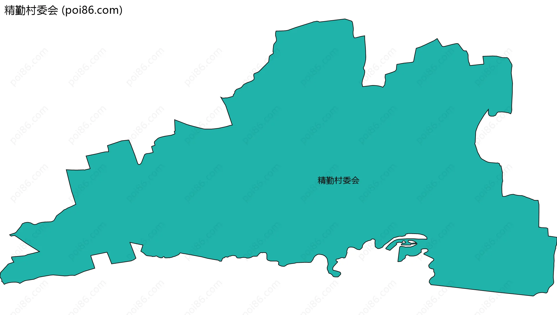 精勤村委会边界地图