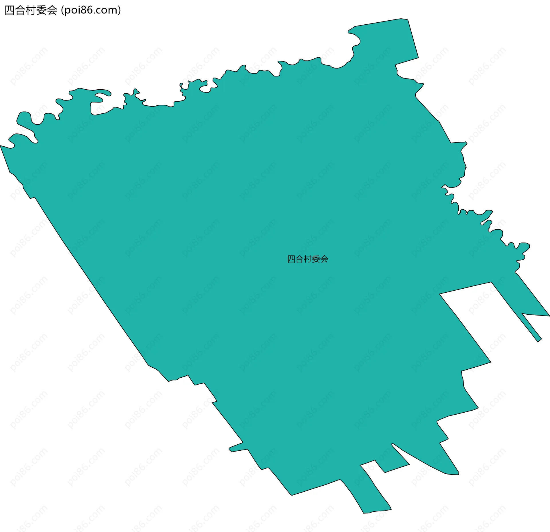四合村委会边界地图