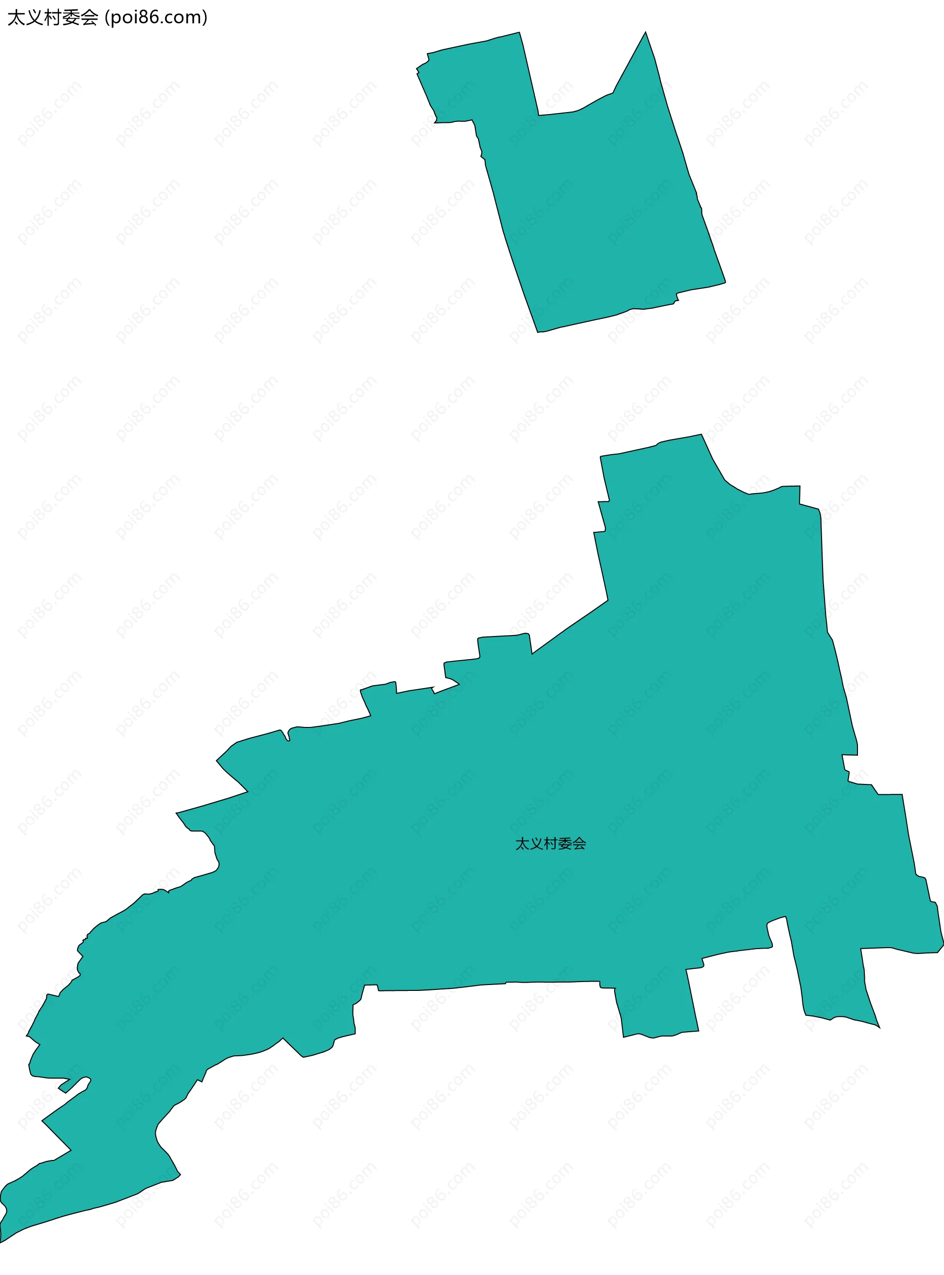 太义村委会边界地图