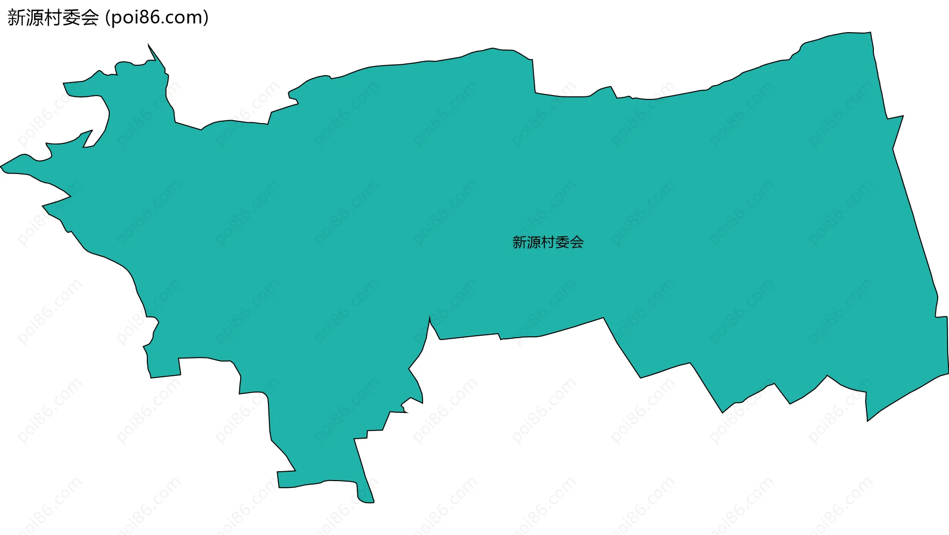 新源村委会边界地图