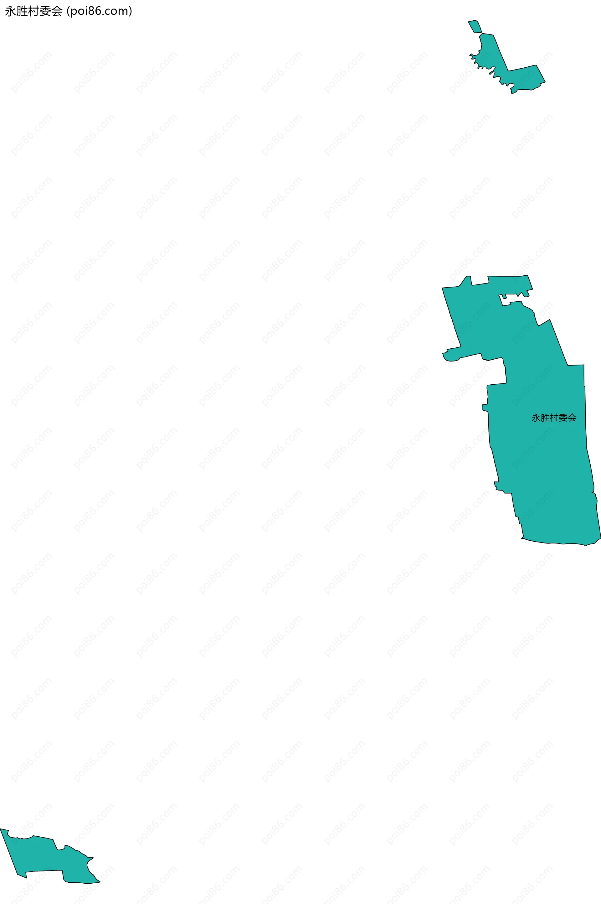永胜村委会边界地图