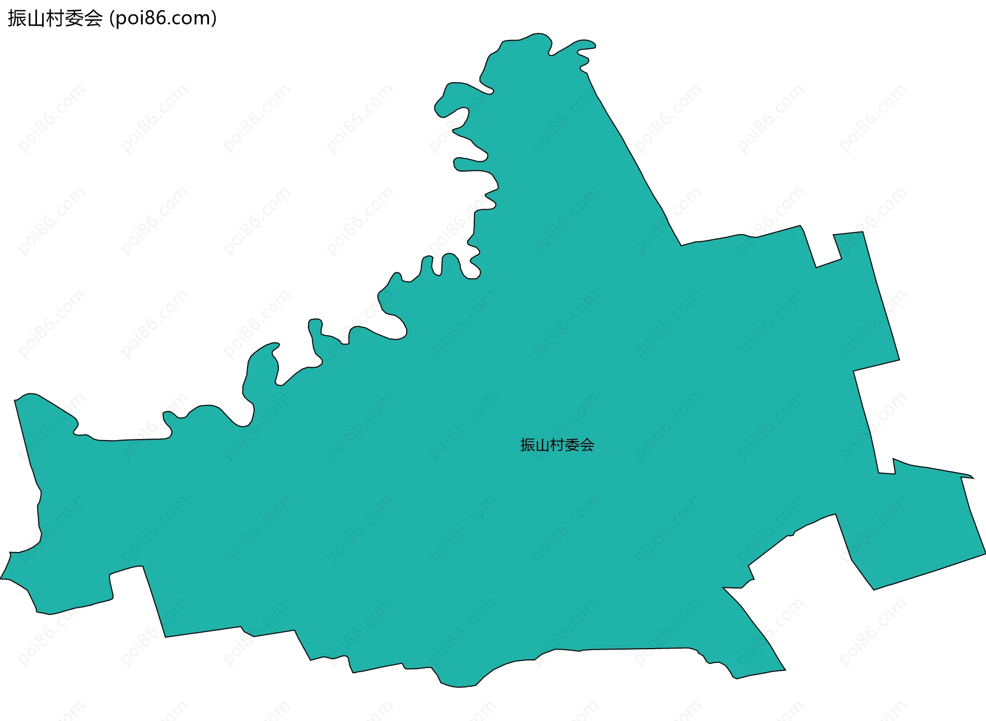 振山村委会边界地图