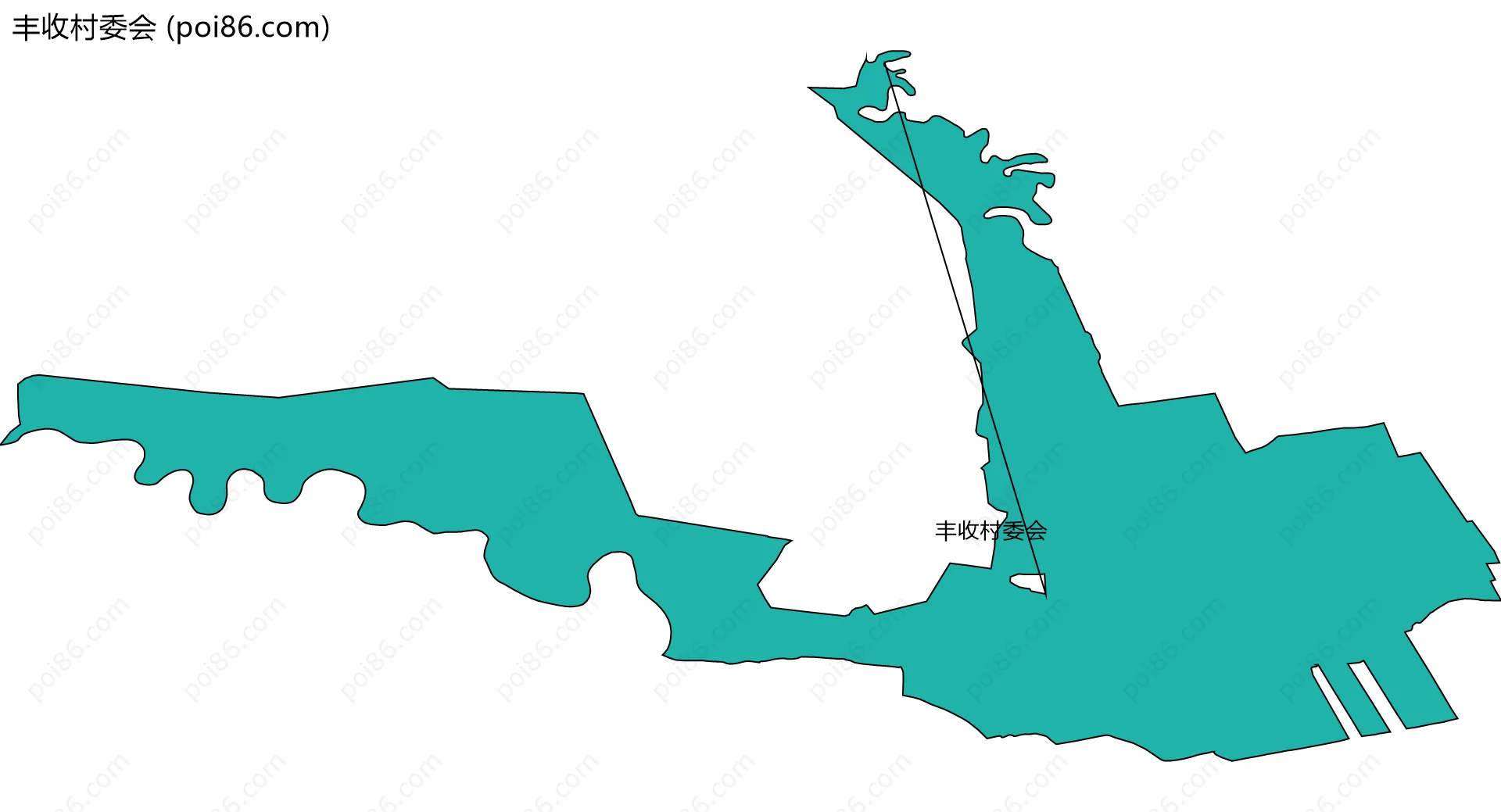 丰收村委会边界地图