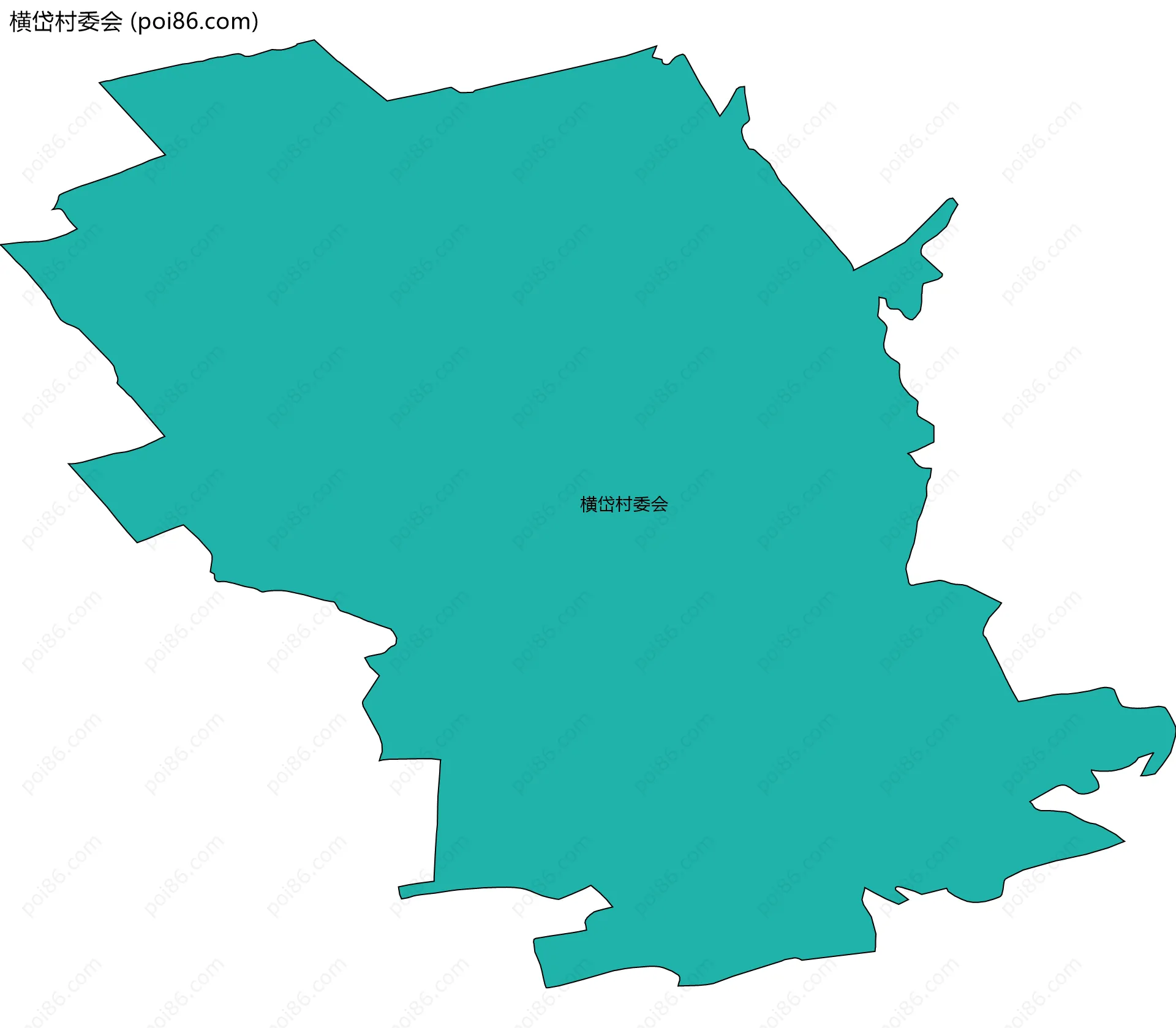 横岱村委会边界地图