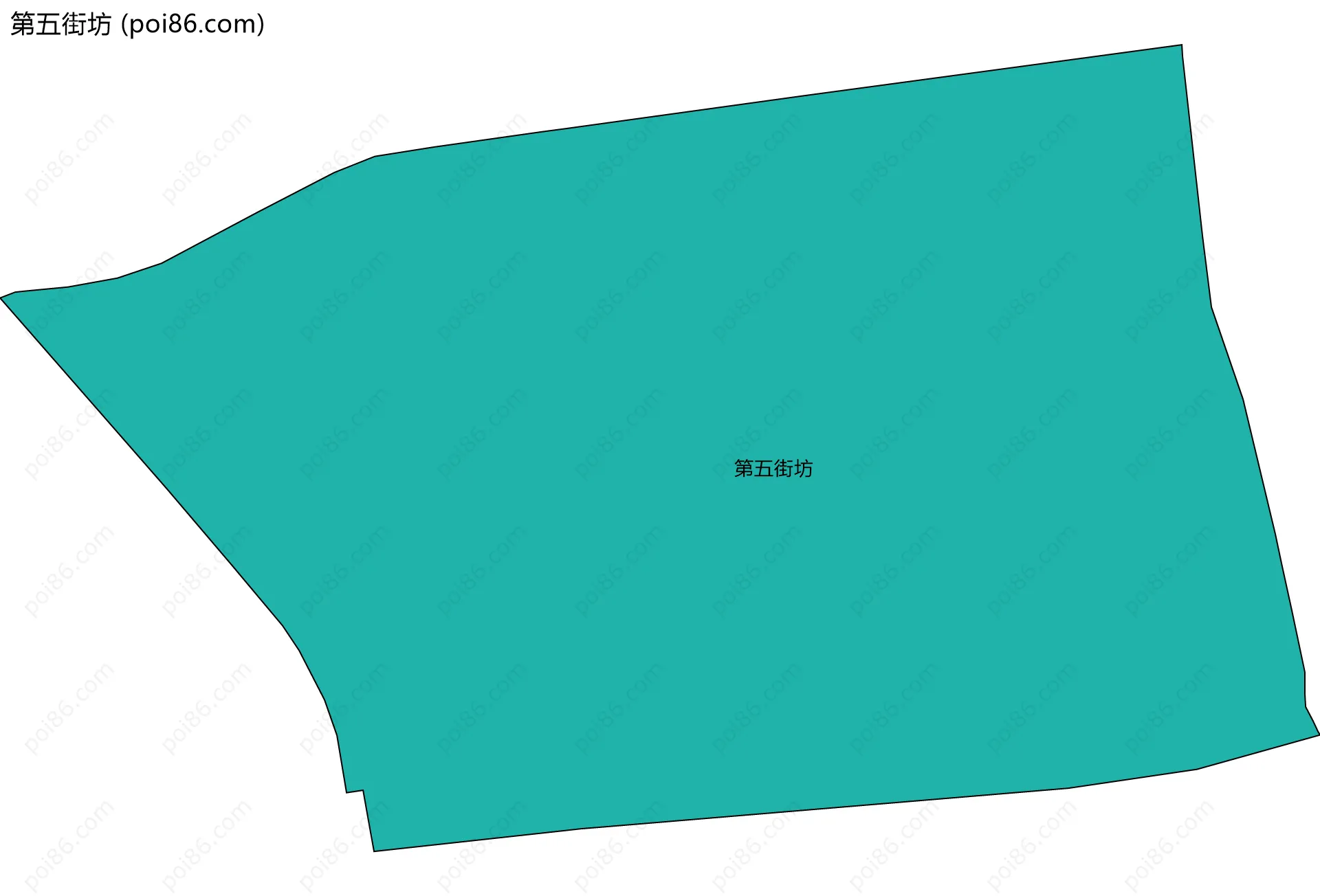第五街坊边界地图
