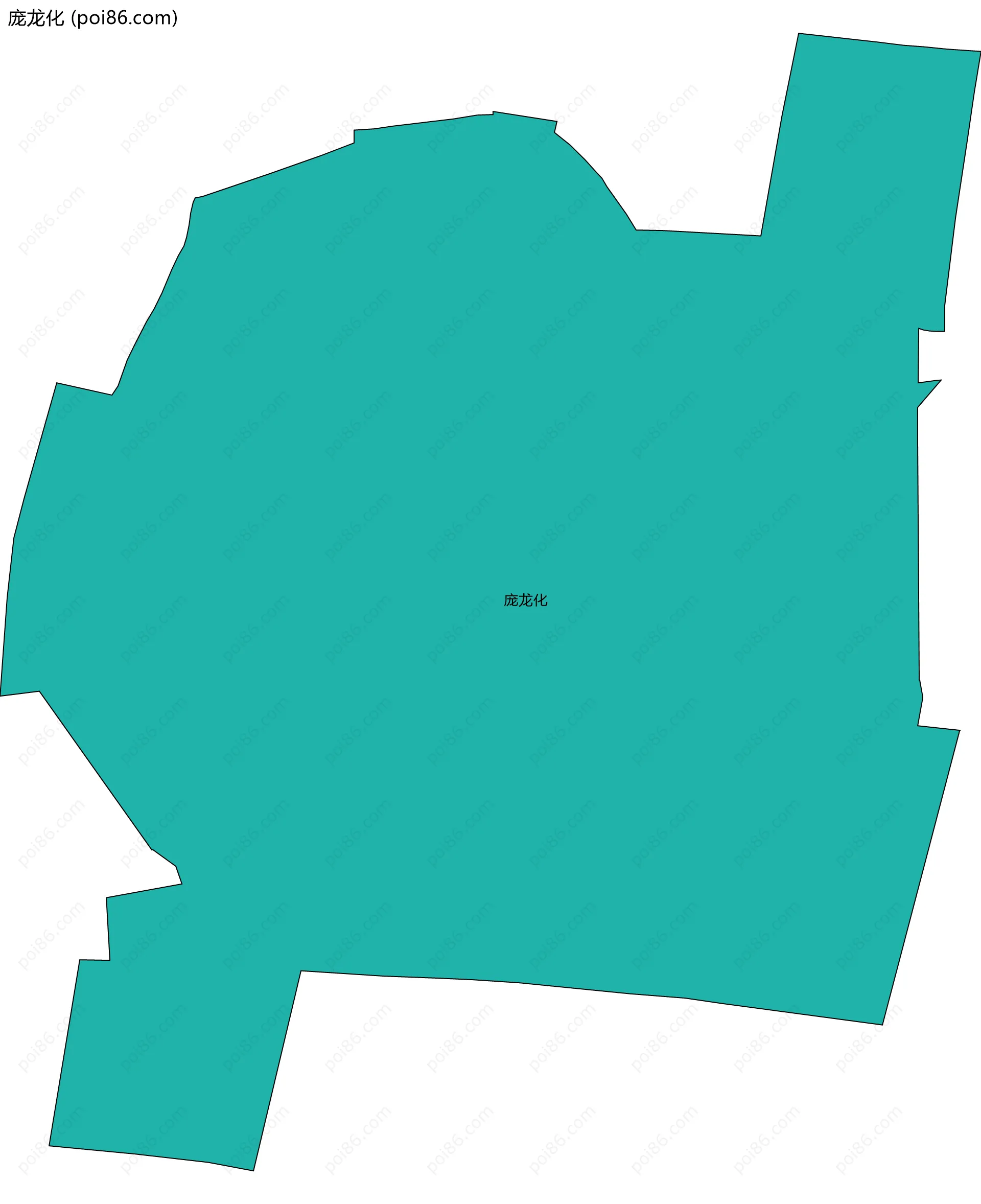 庞龙化边界地图