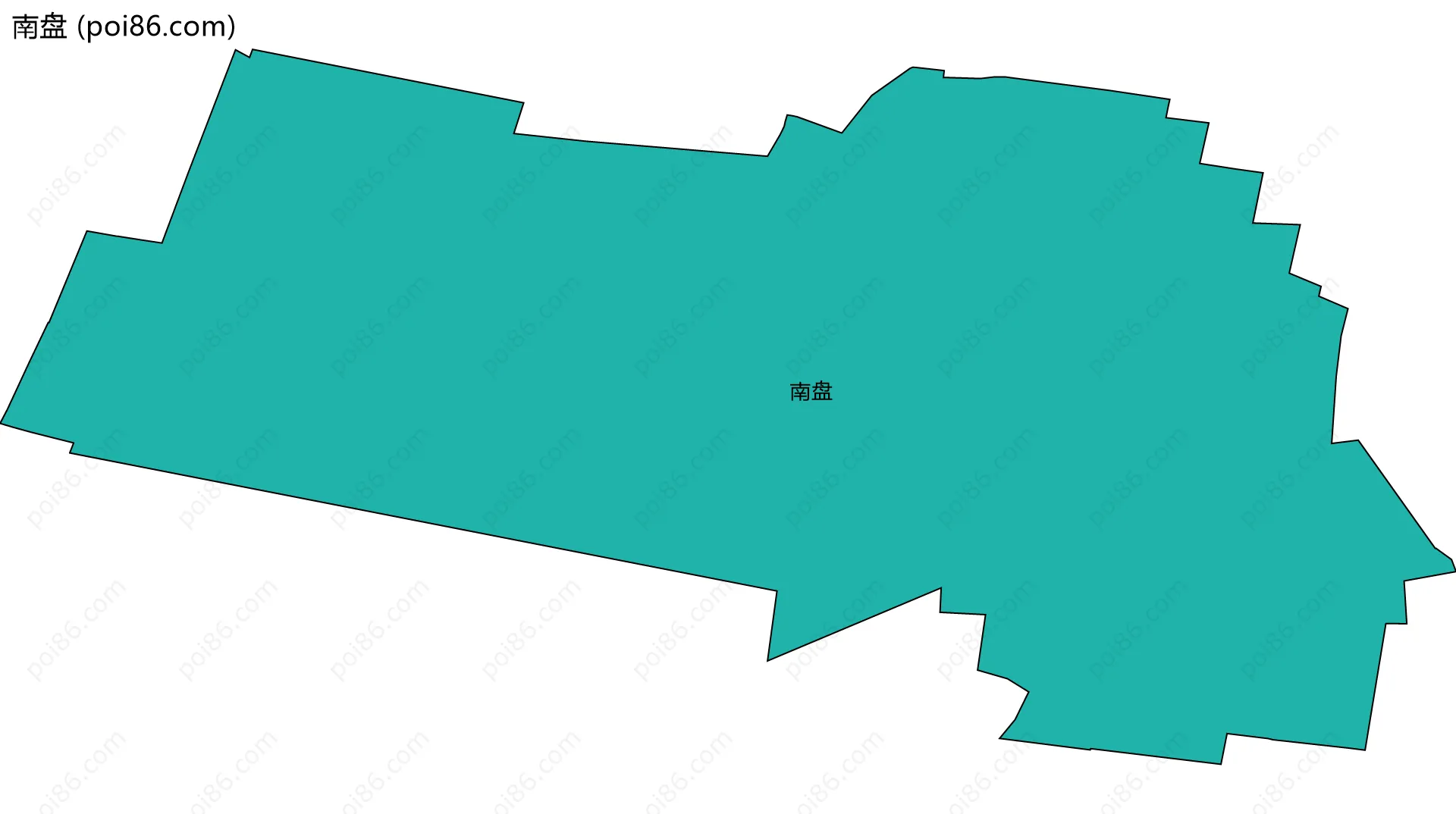 南盘边界地图