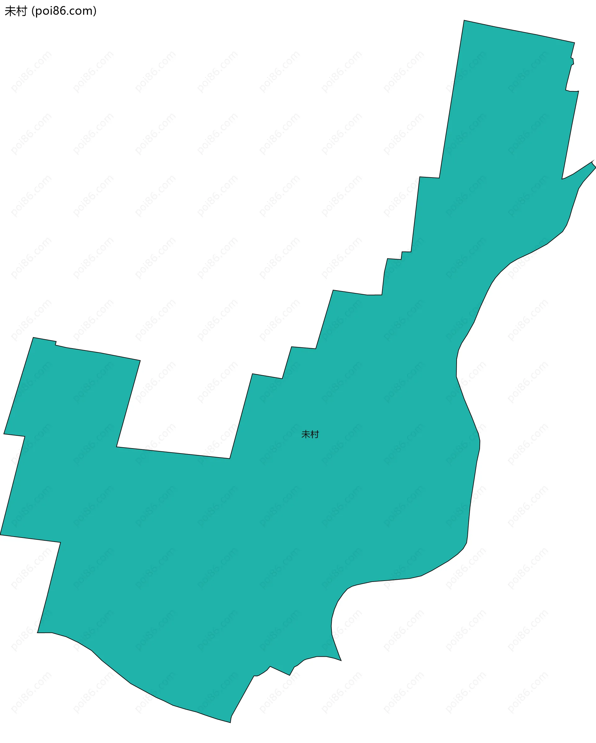 未村边界地图