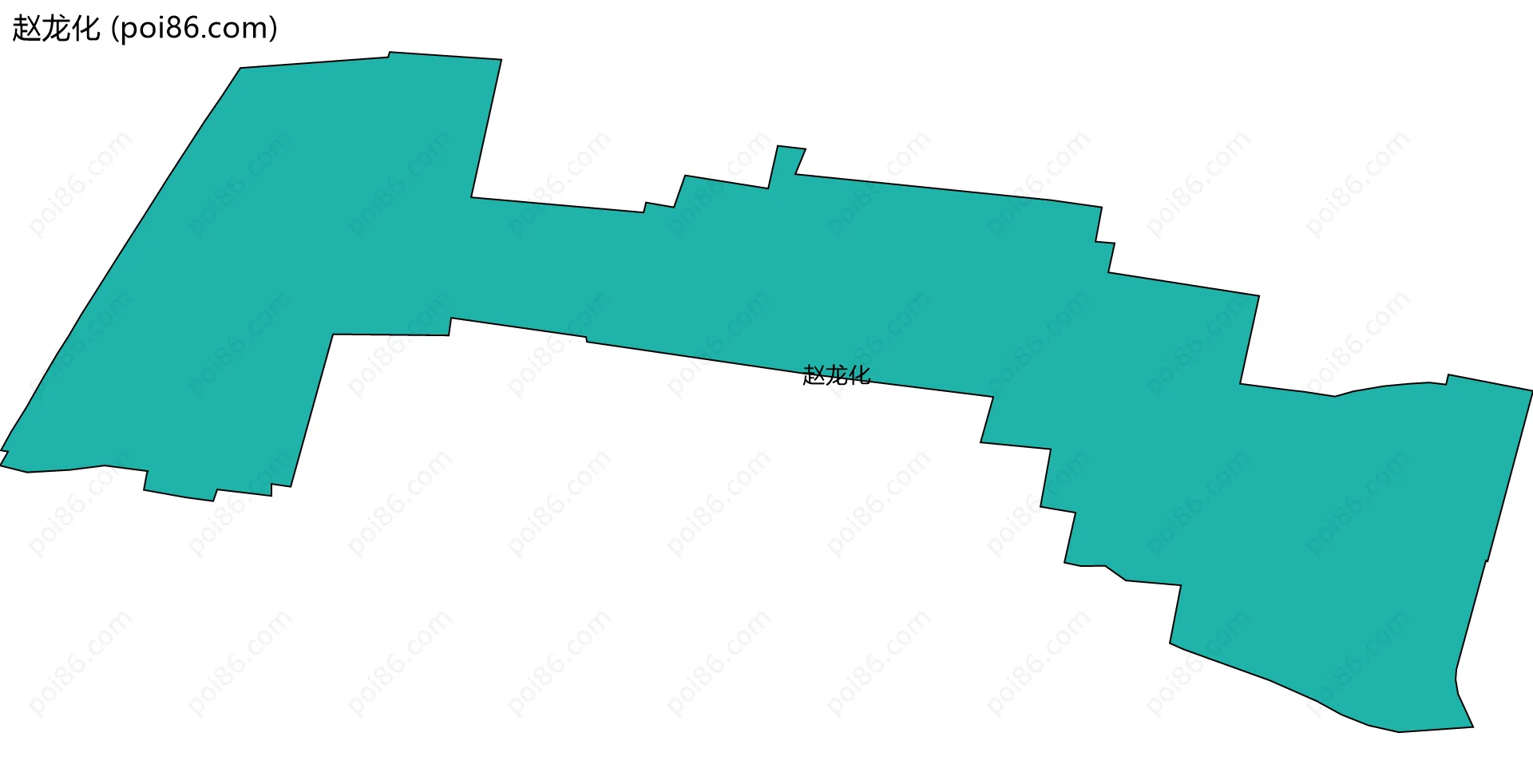 赵龙化边界地图