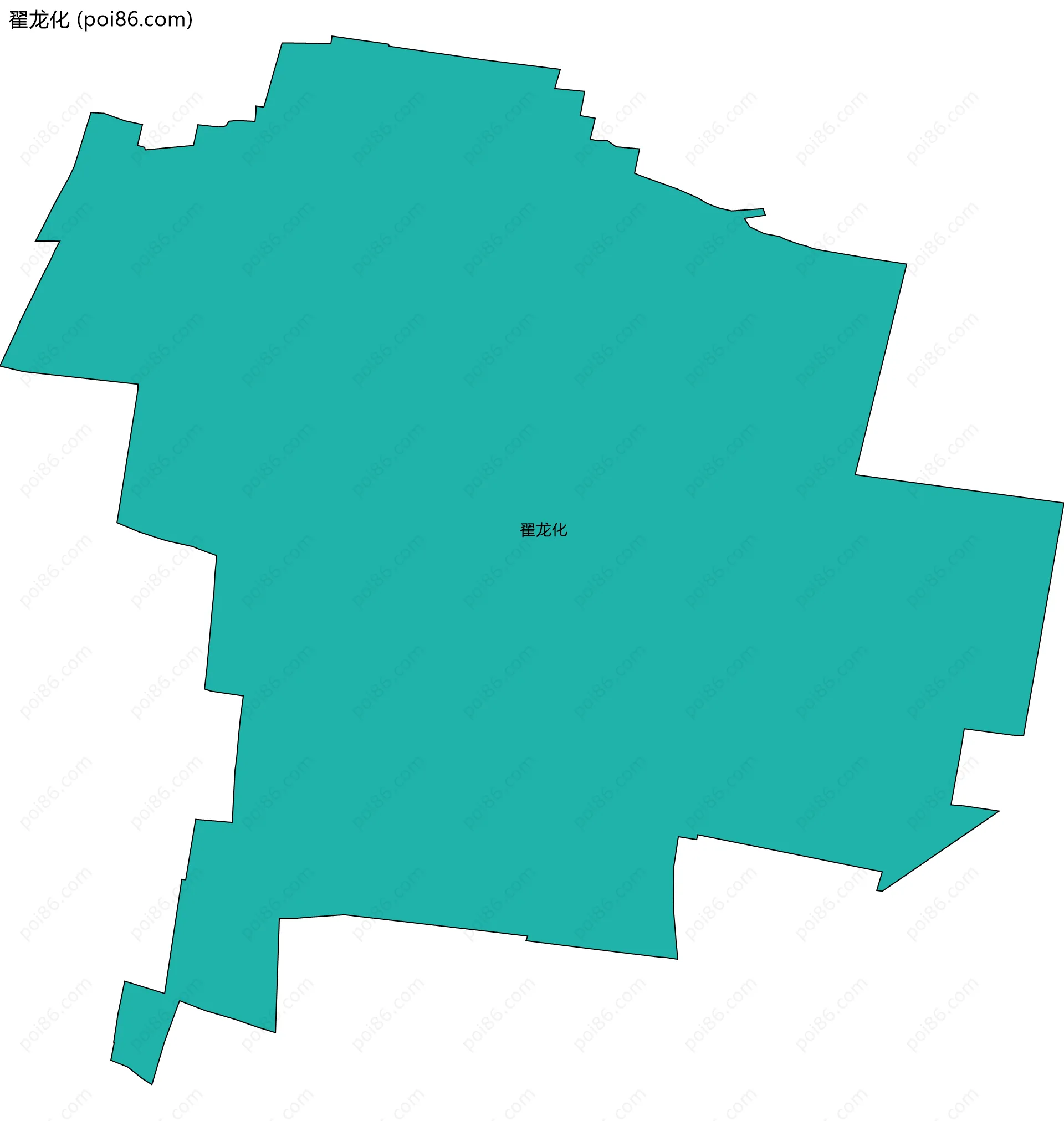 翟龙化边界地图