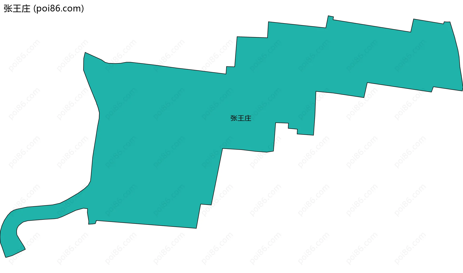 张王庄边界地图