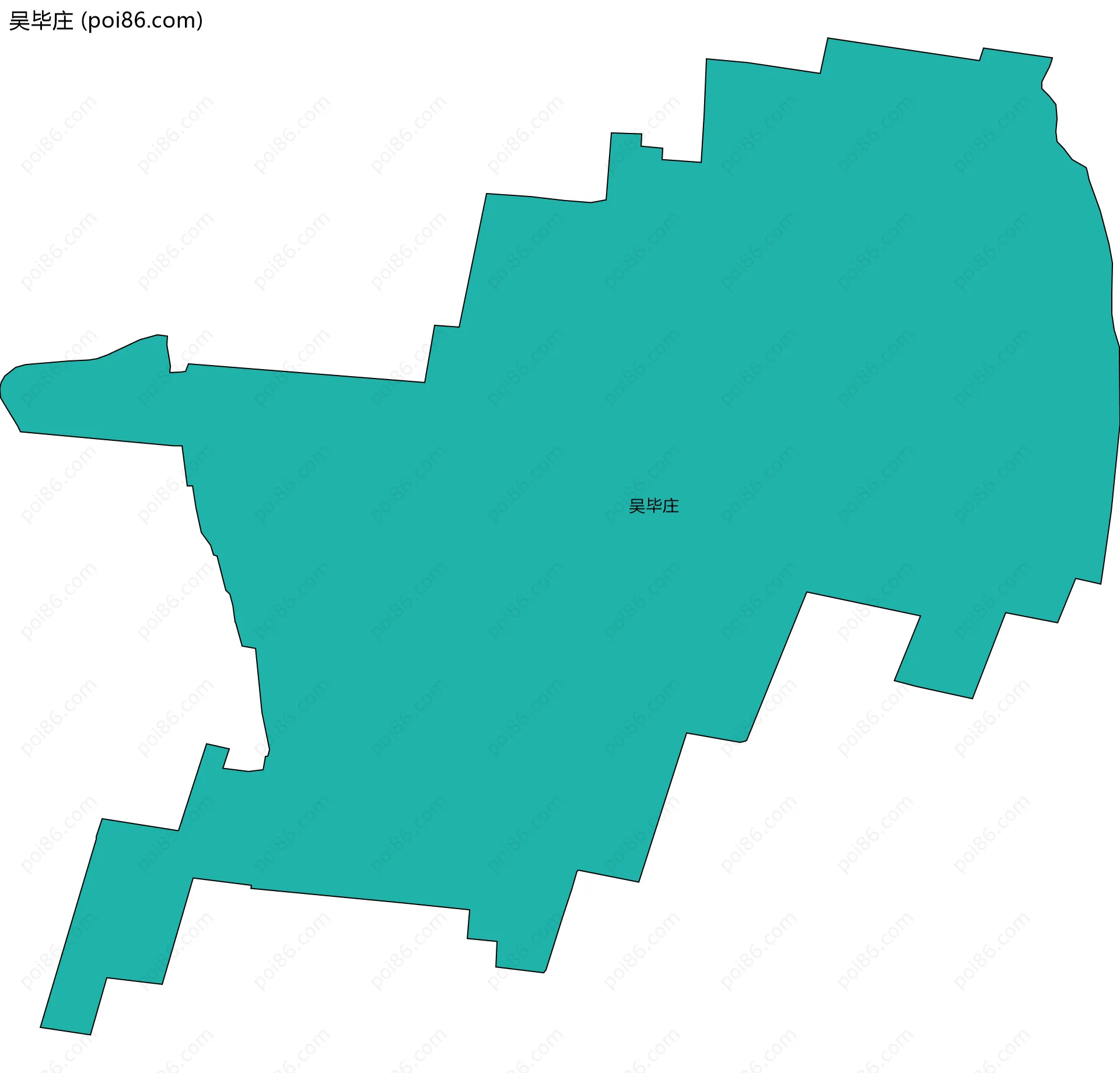 吴毕庄边界地图