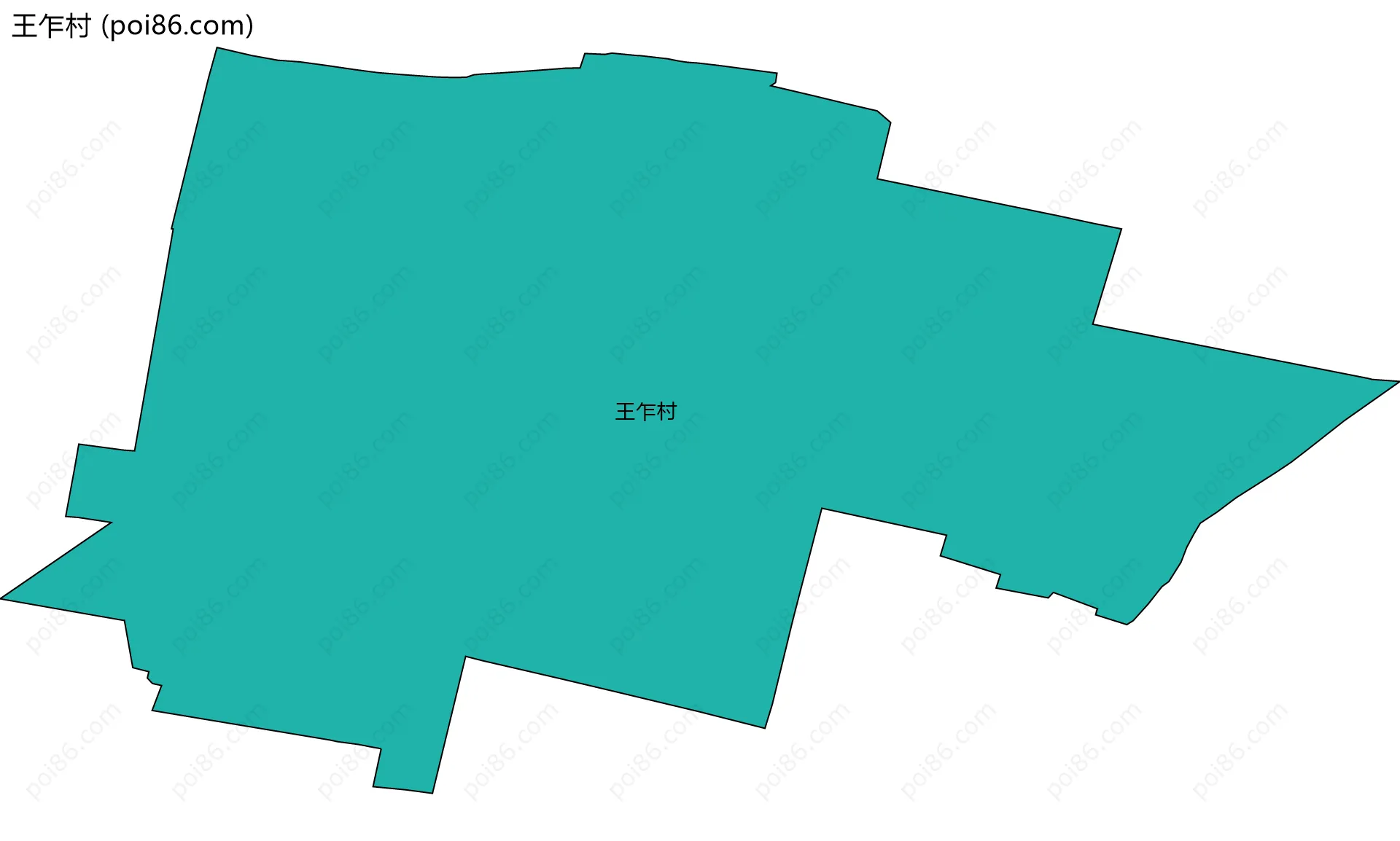 王乍村边界地图