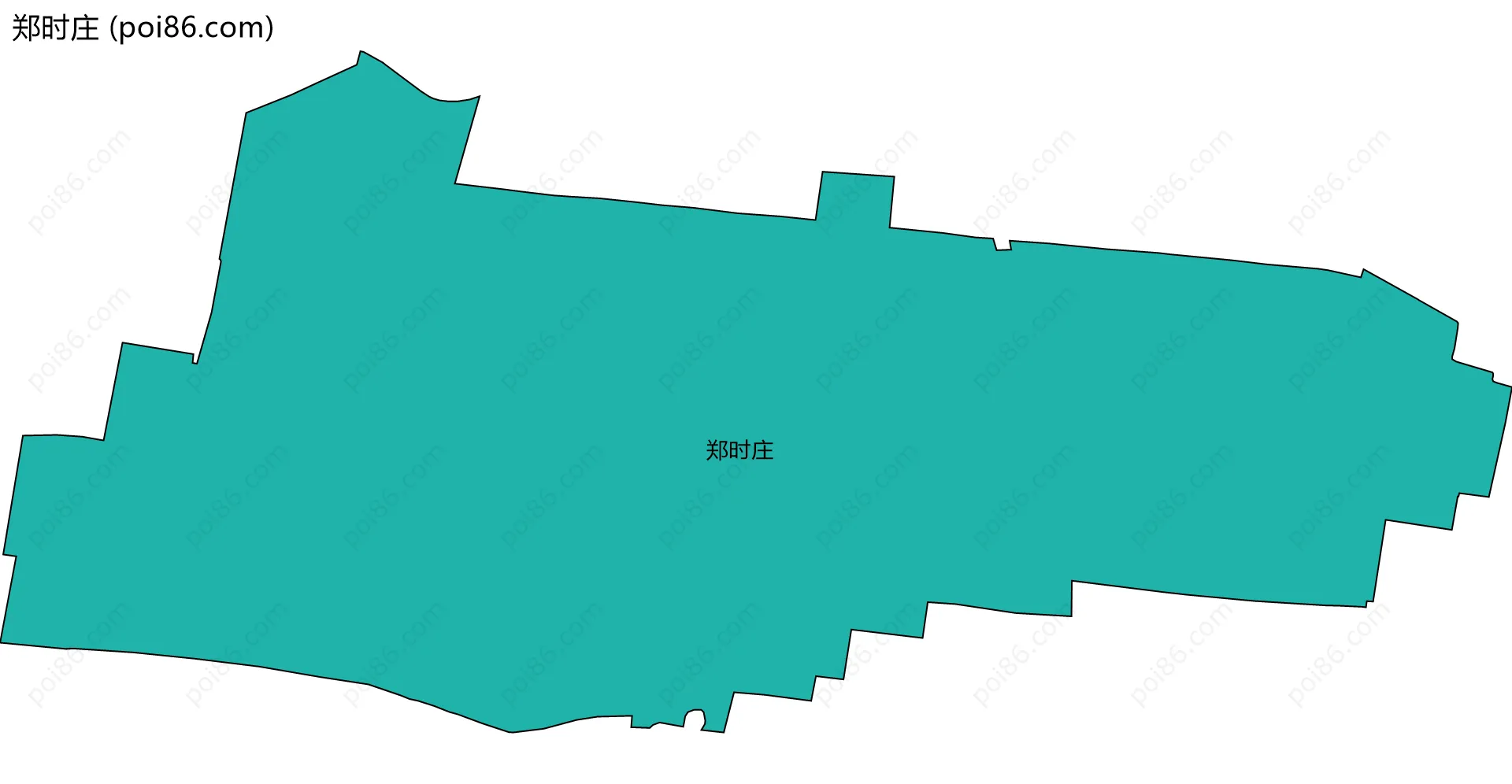 郑时庄边界地图