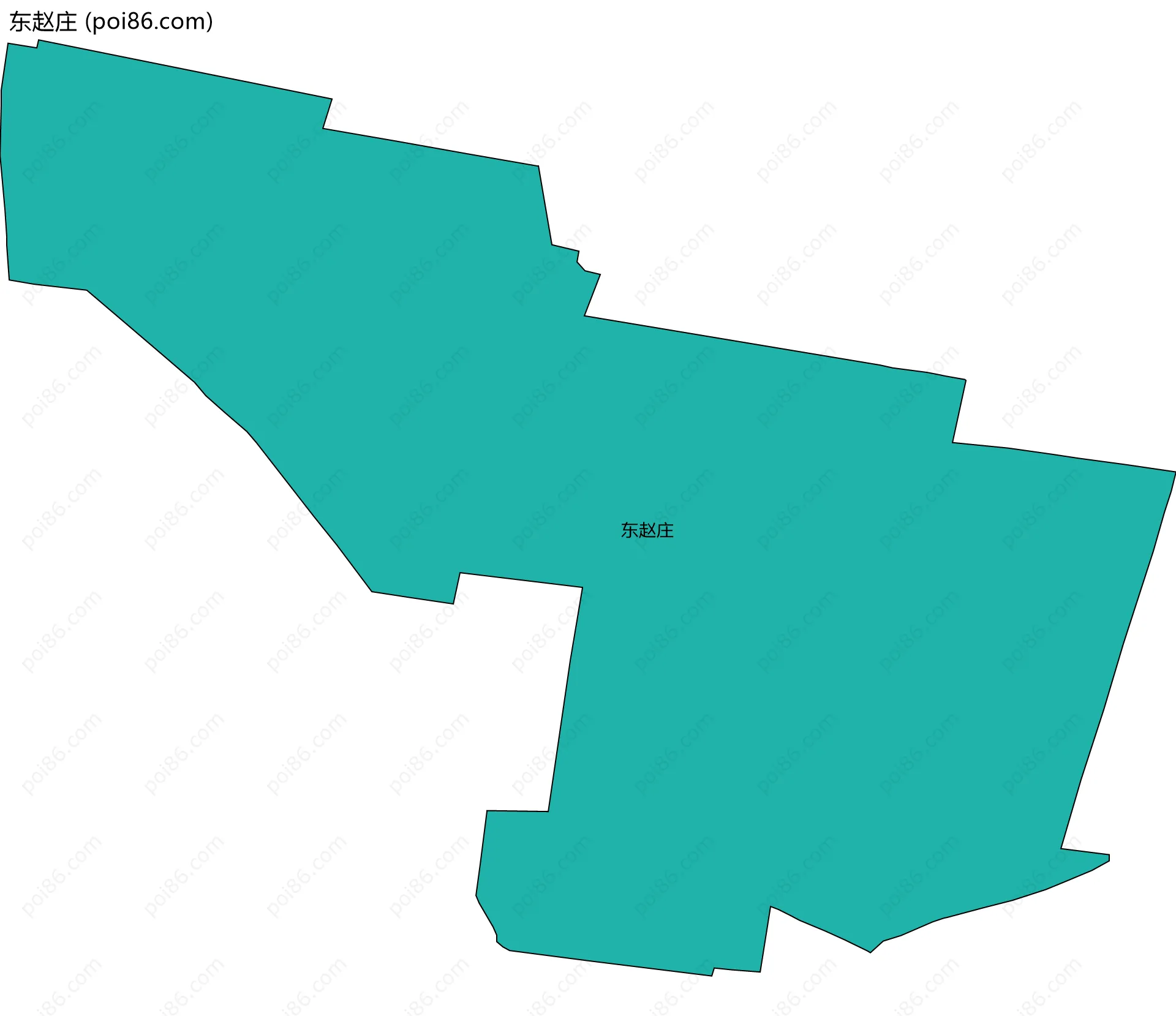 东赵庄边界地图