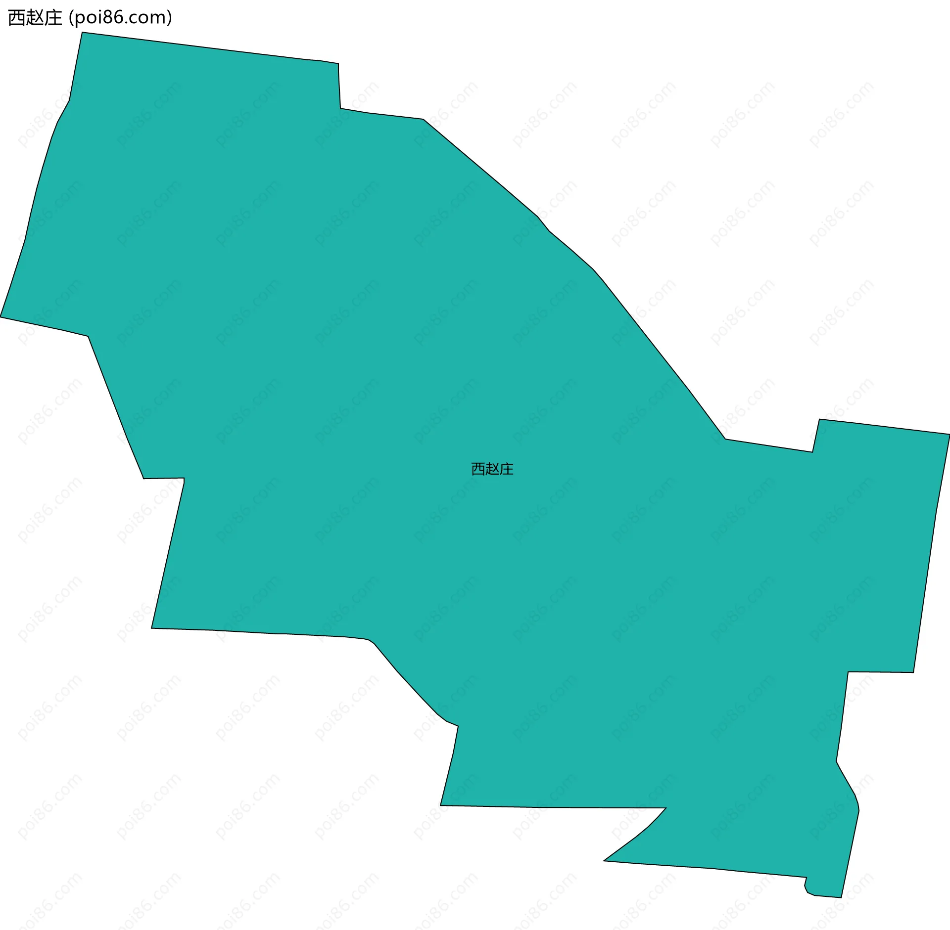 西赵庄边界地图