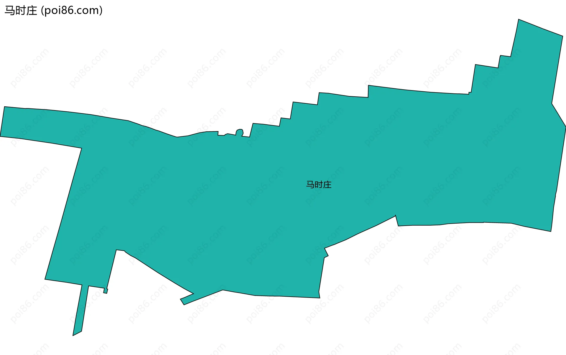 马时庄边界地图