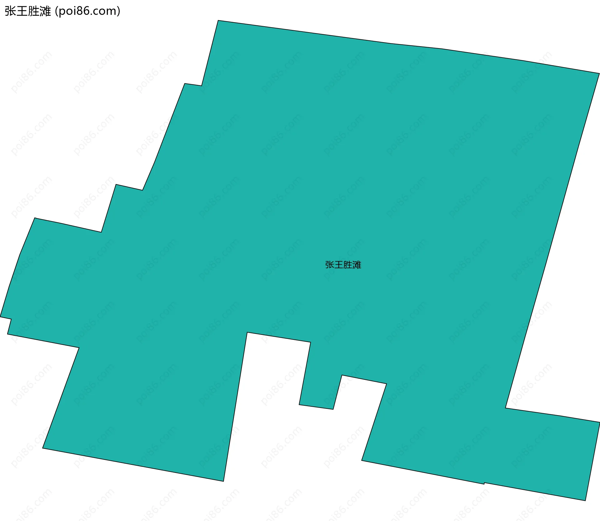 张王胜滩边界地图