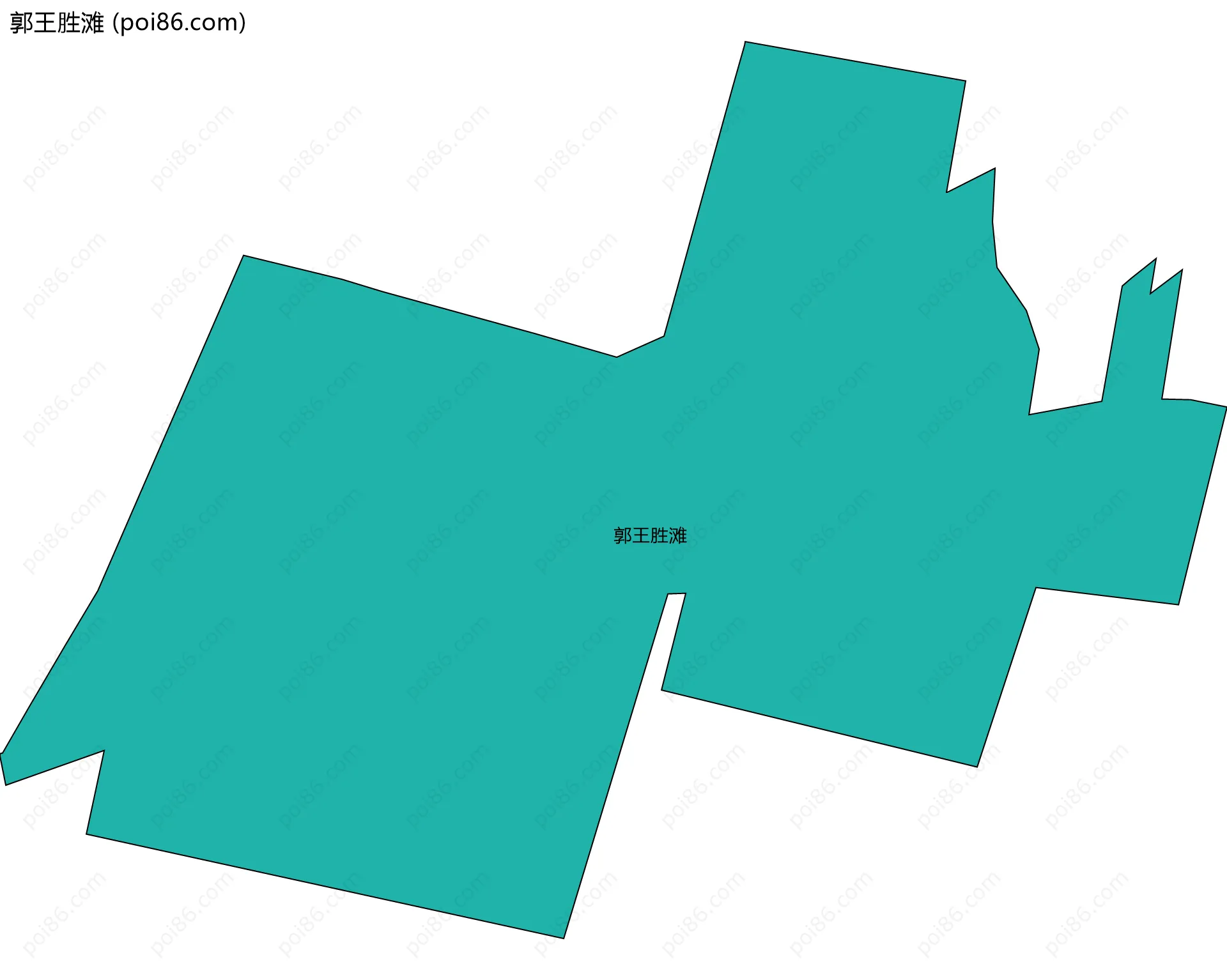 郭王胜滩边界地图