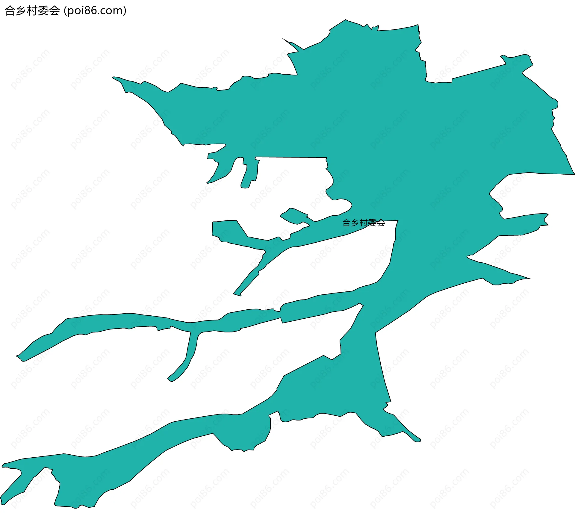 合乡村委会边界地图