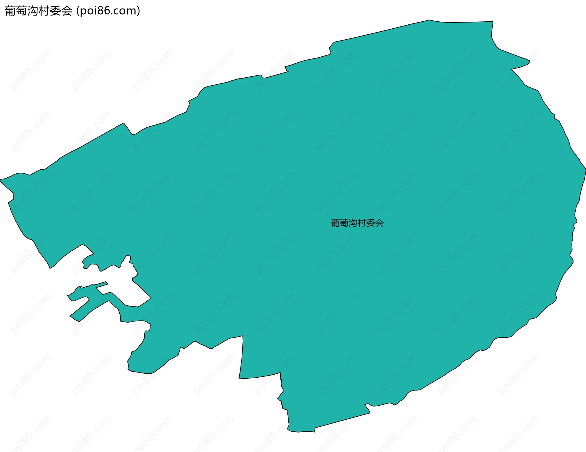 葡萄沟村委会边界地图
