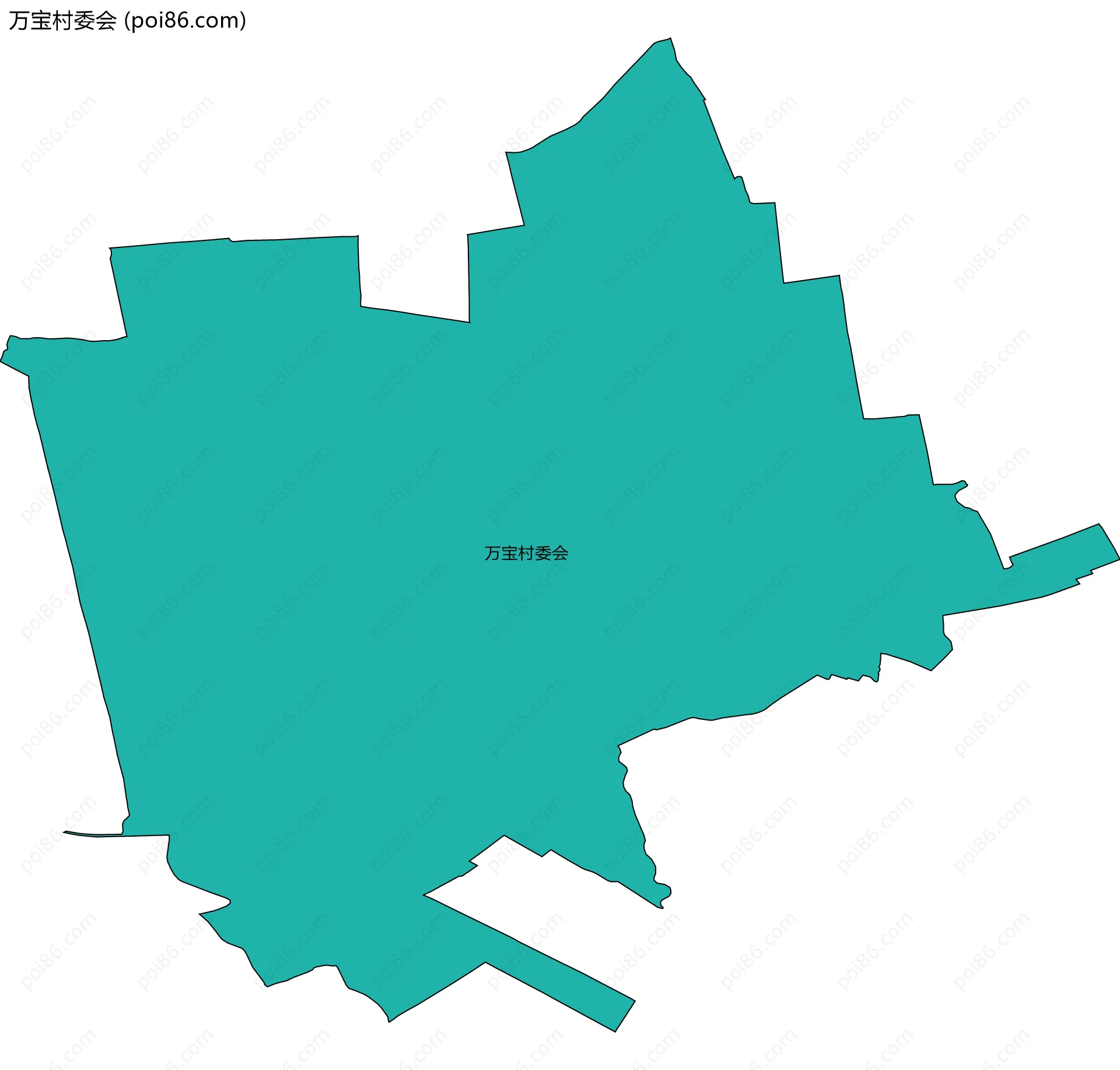 万宝村委会边界地图