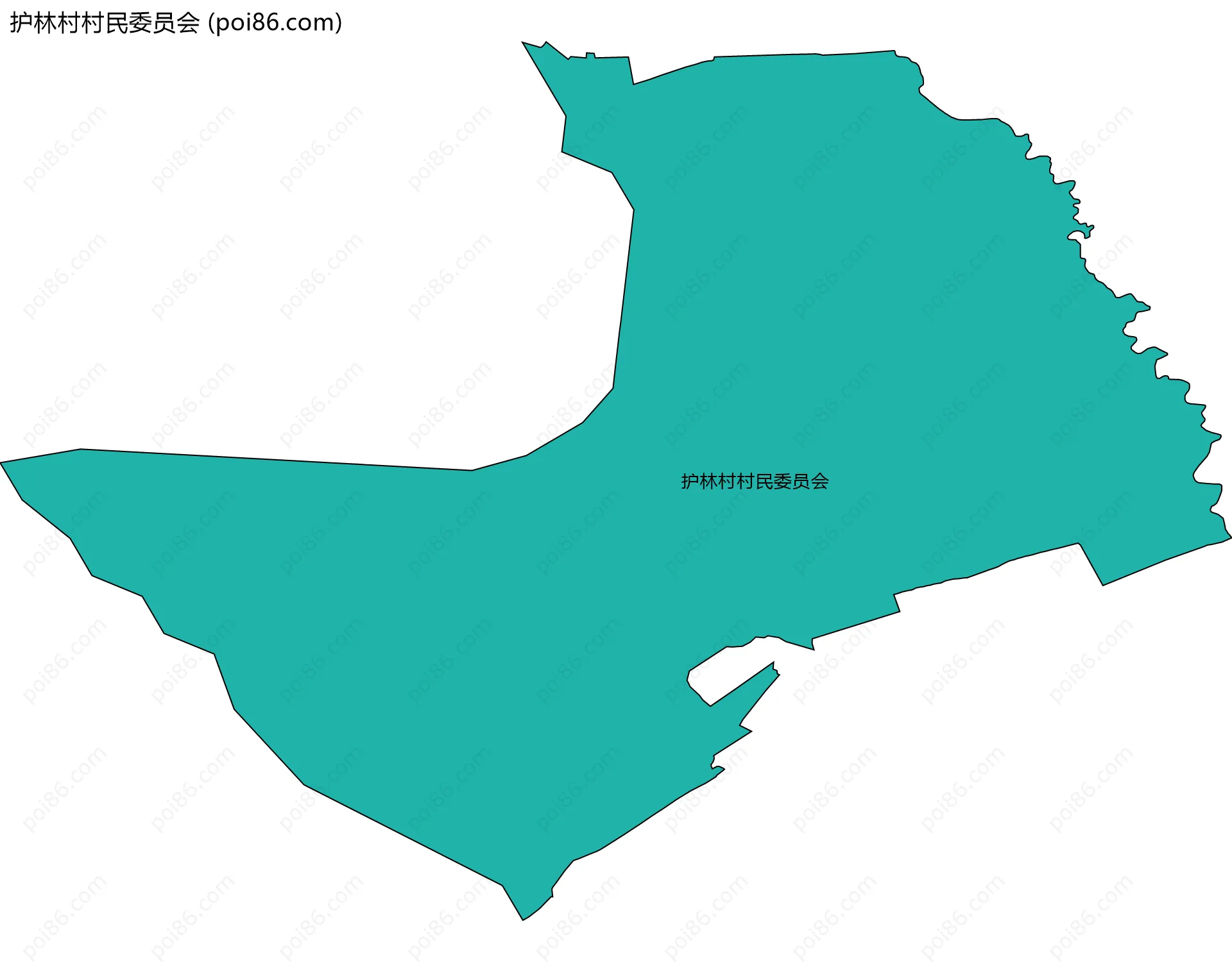 护林村村民委员会边界地图