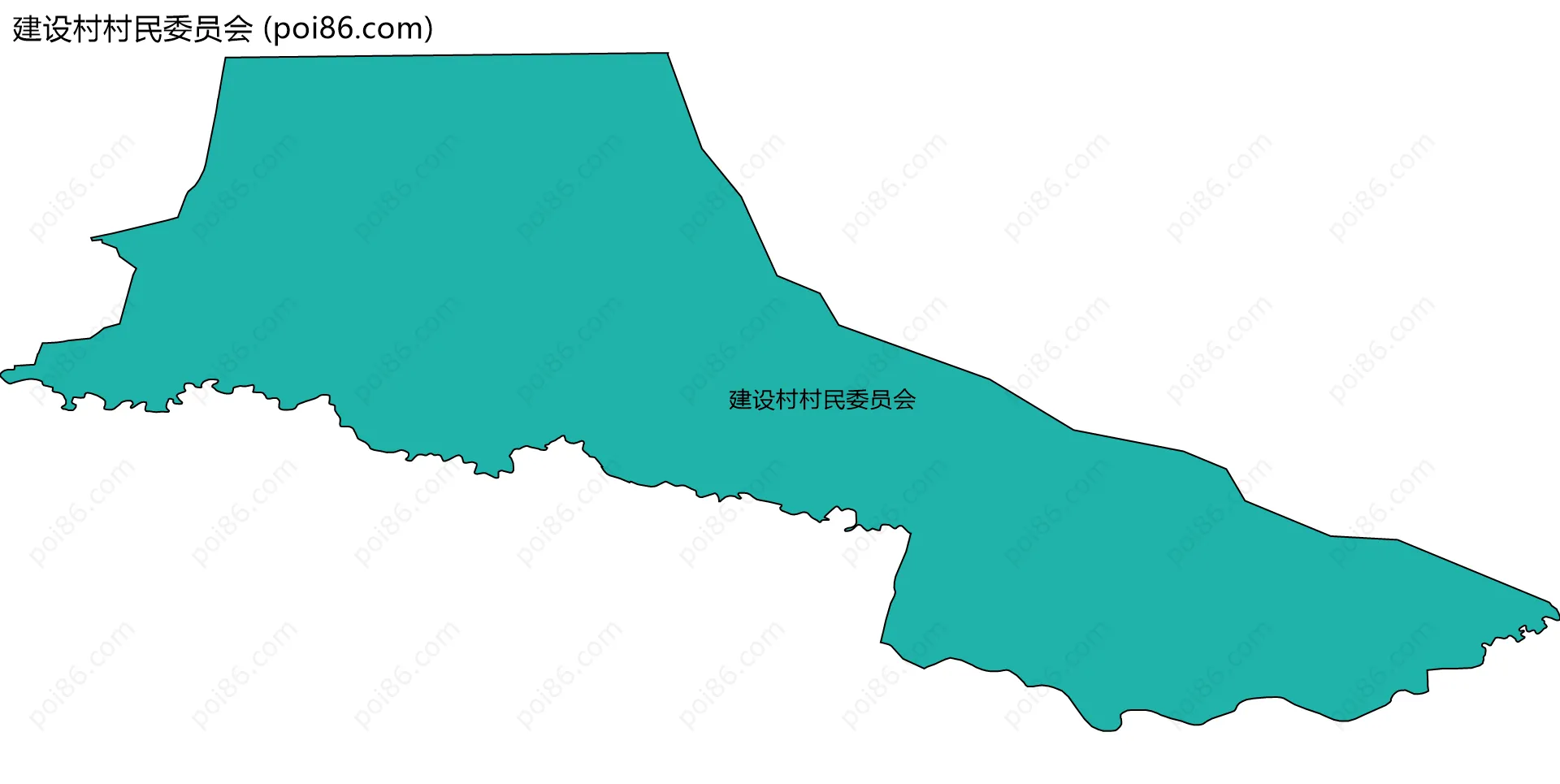 建设村村民委员会边界地图