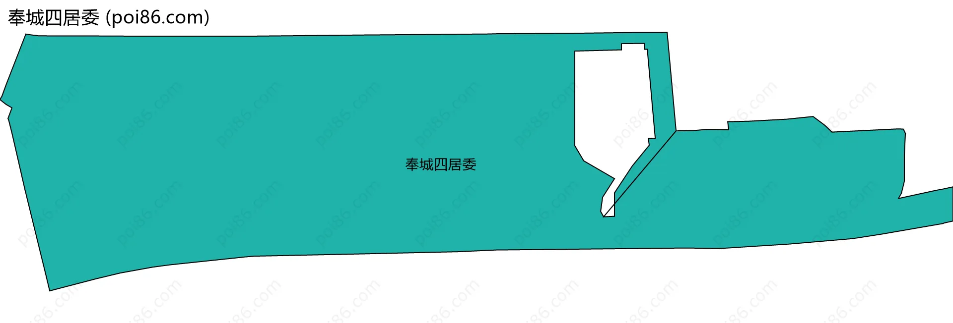奉城四居委边界地图