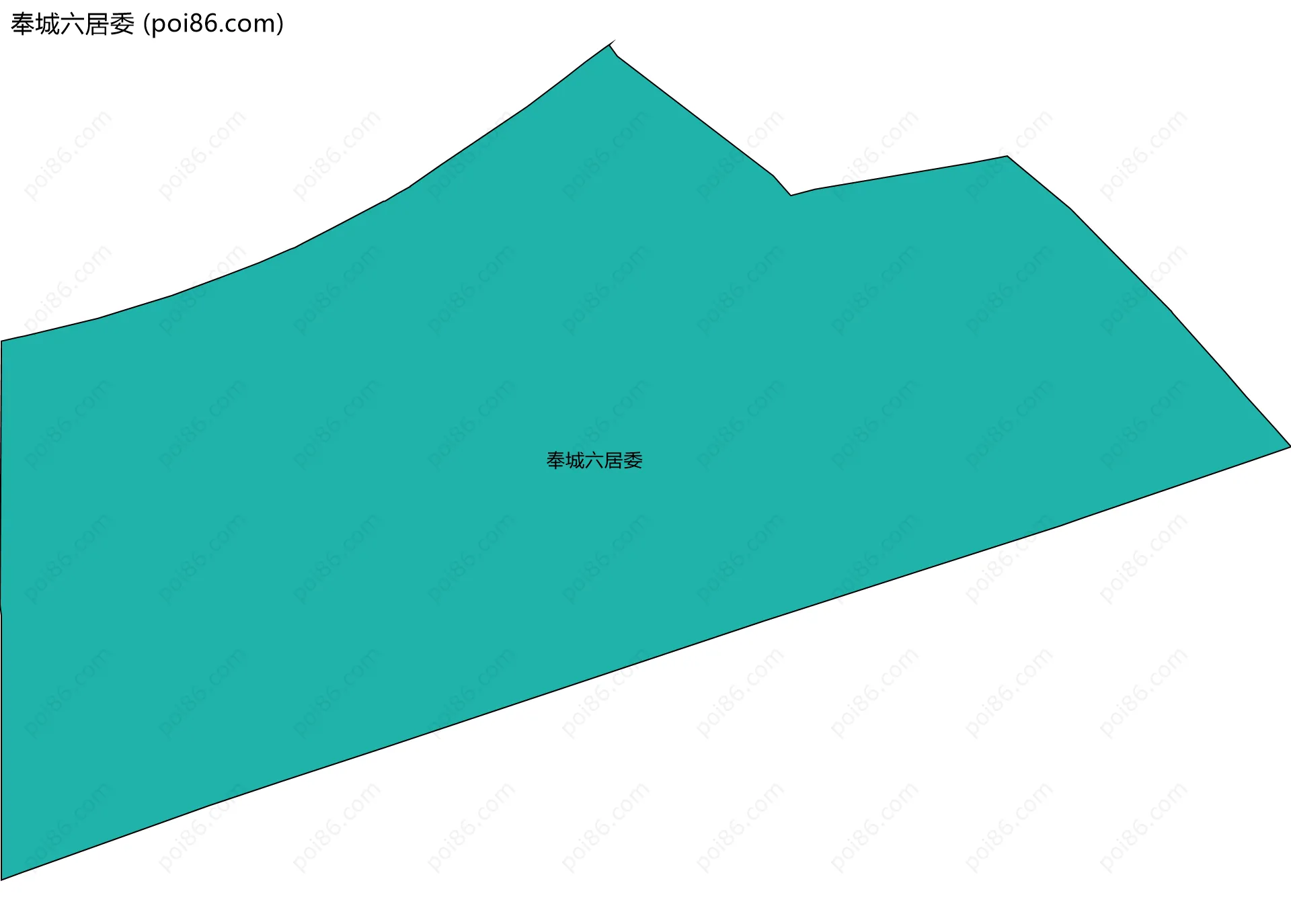 奉城六居委边界地图