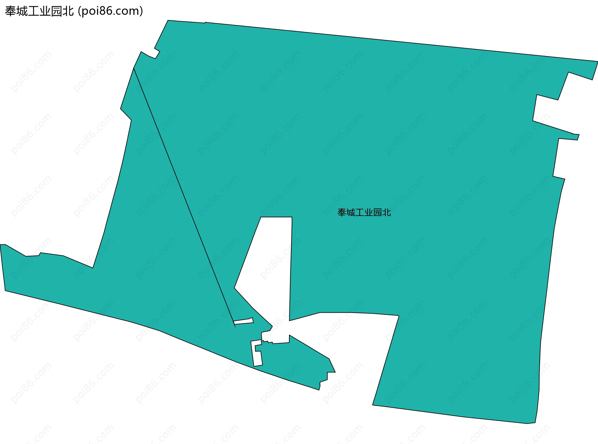 奉城工业园北边界地图
