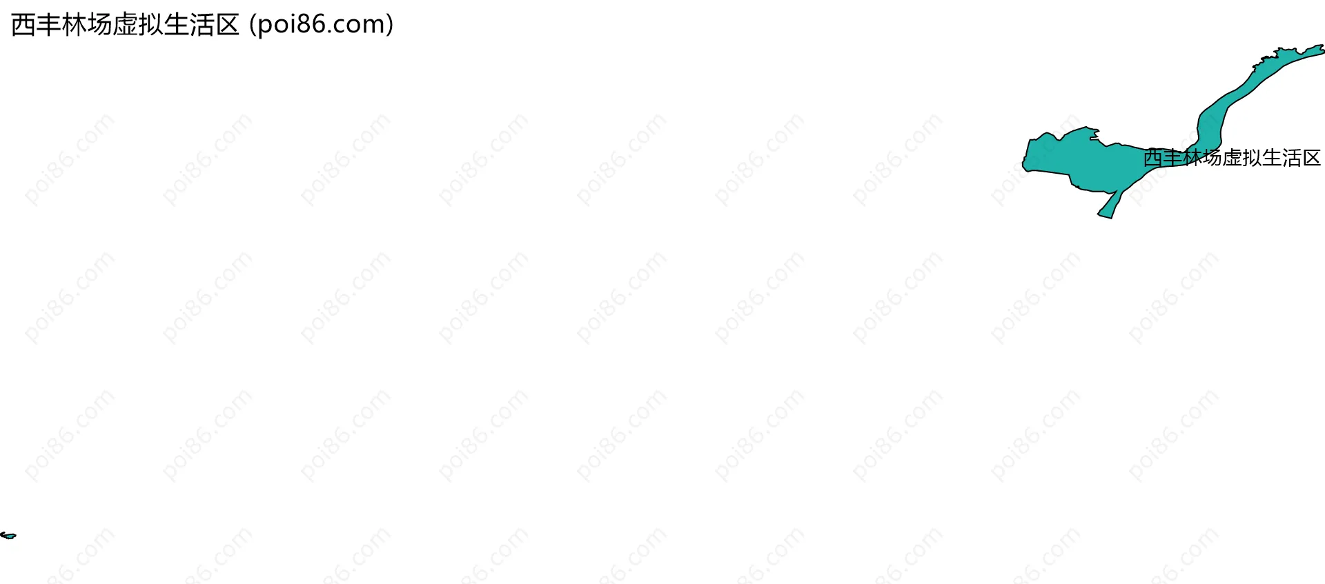 西丰林场虚拟生活区边界地图
