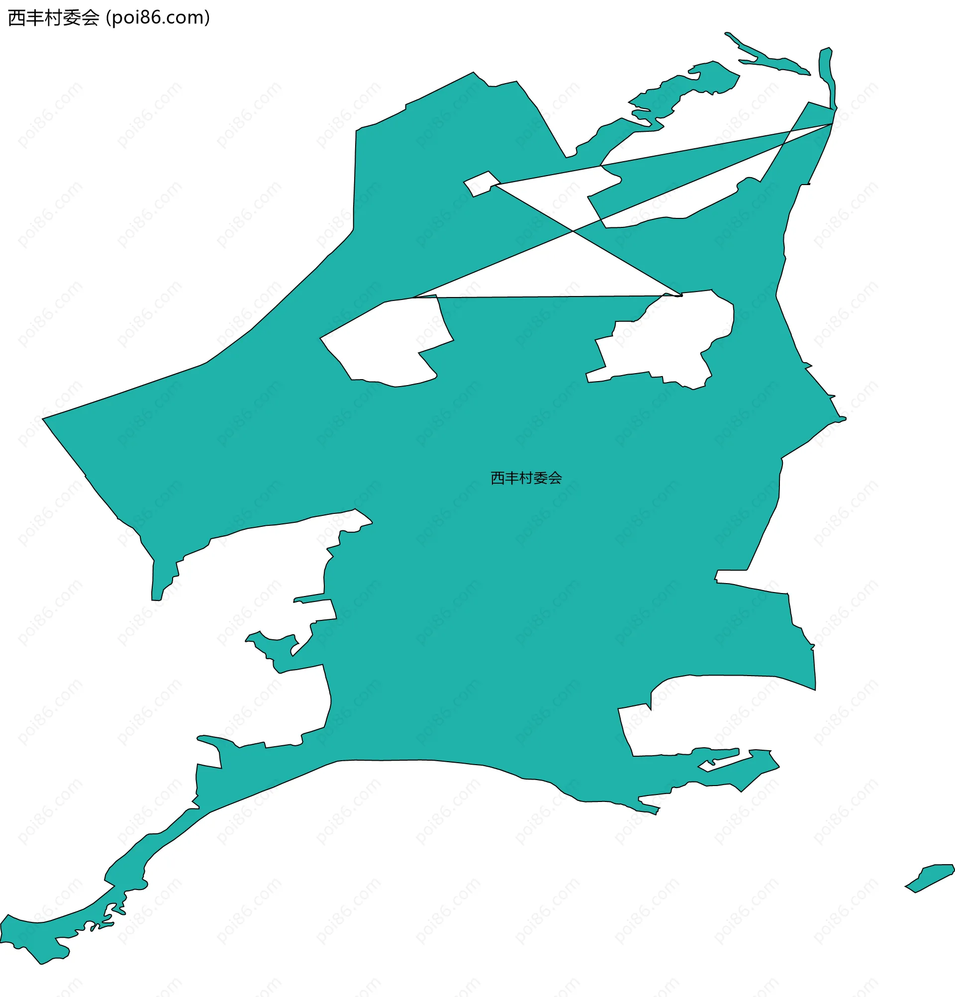 西丰村委会边界地图