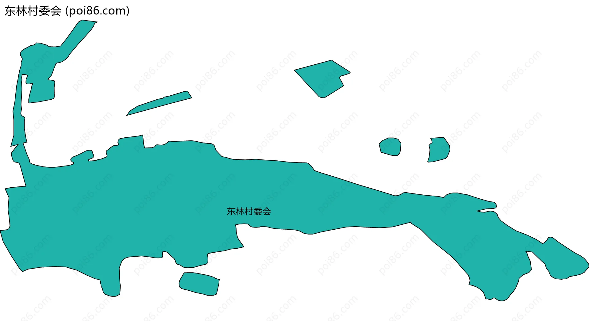 东林村委会边界地图