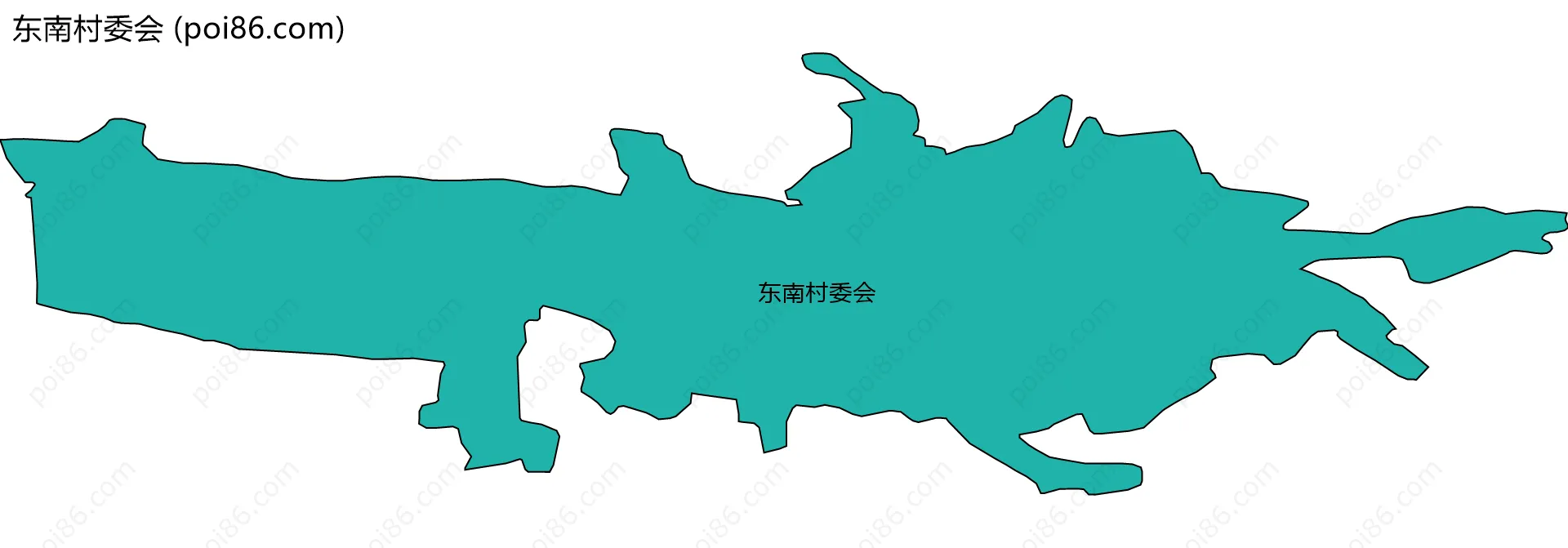 东南村委会边界地图