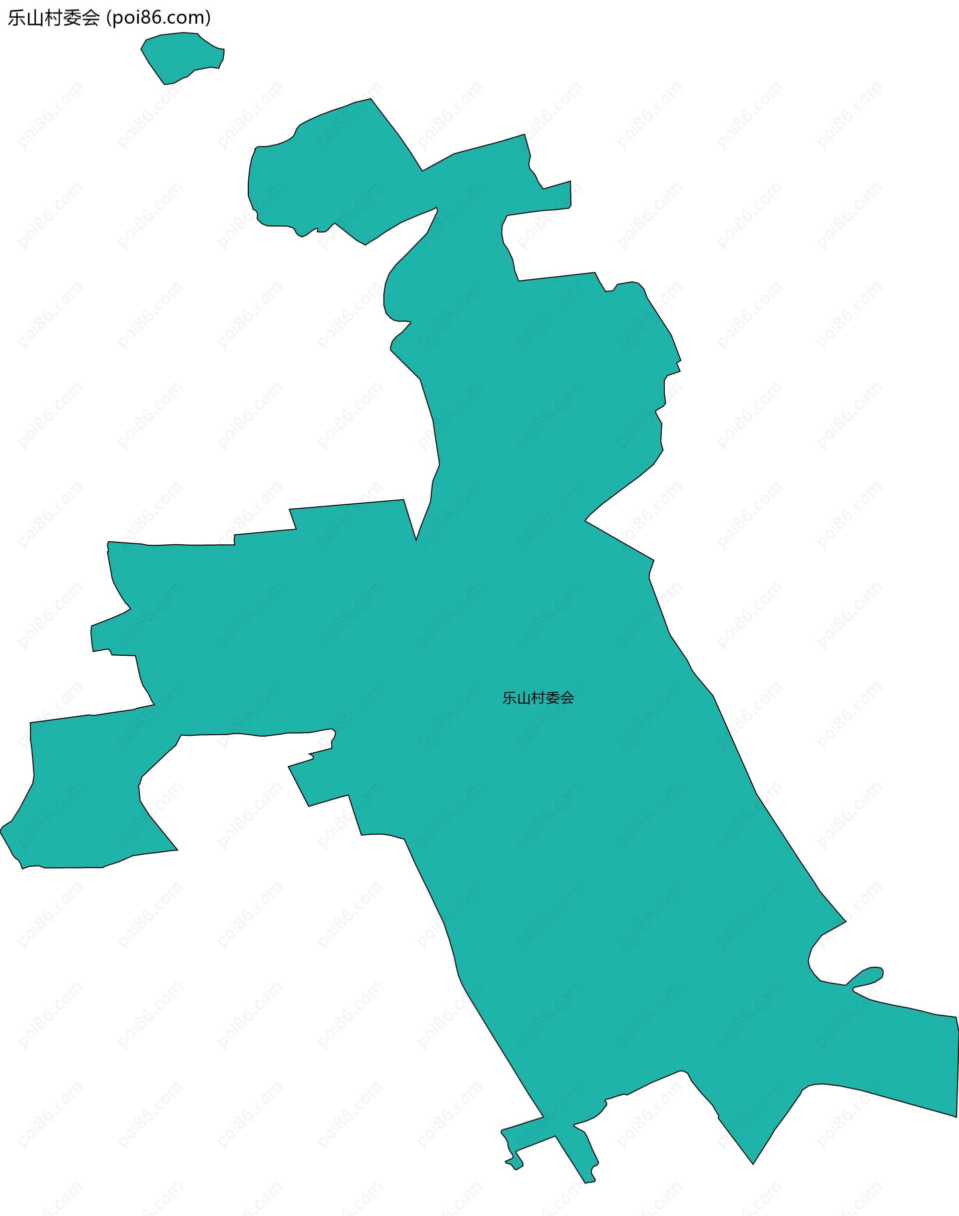 乐山村委会边界地图