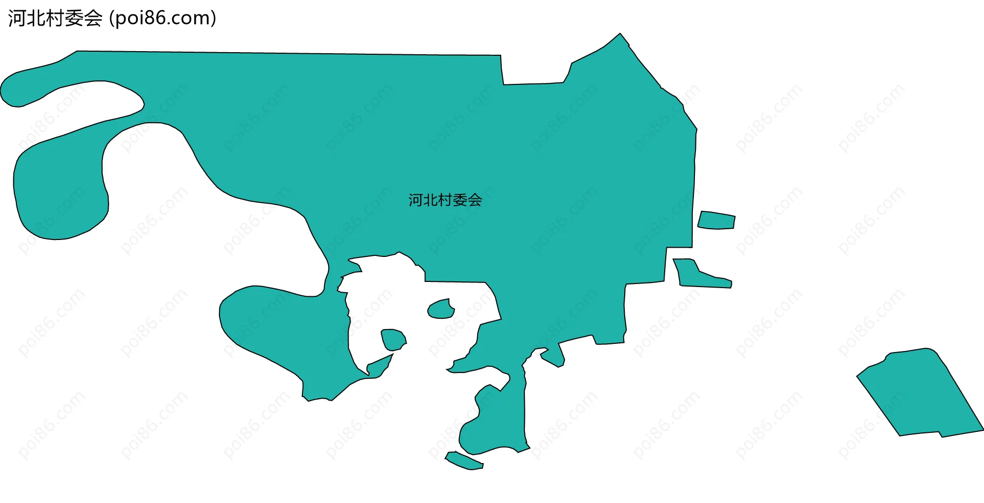 河北村委会边界地图