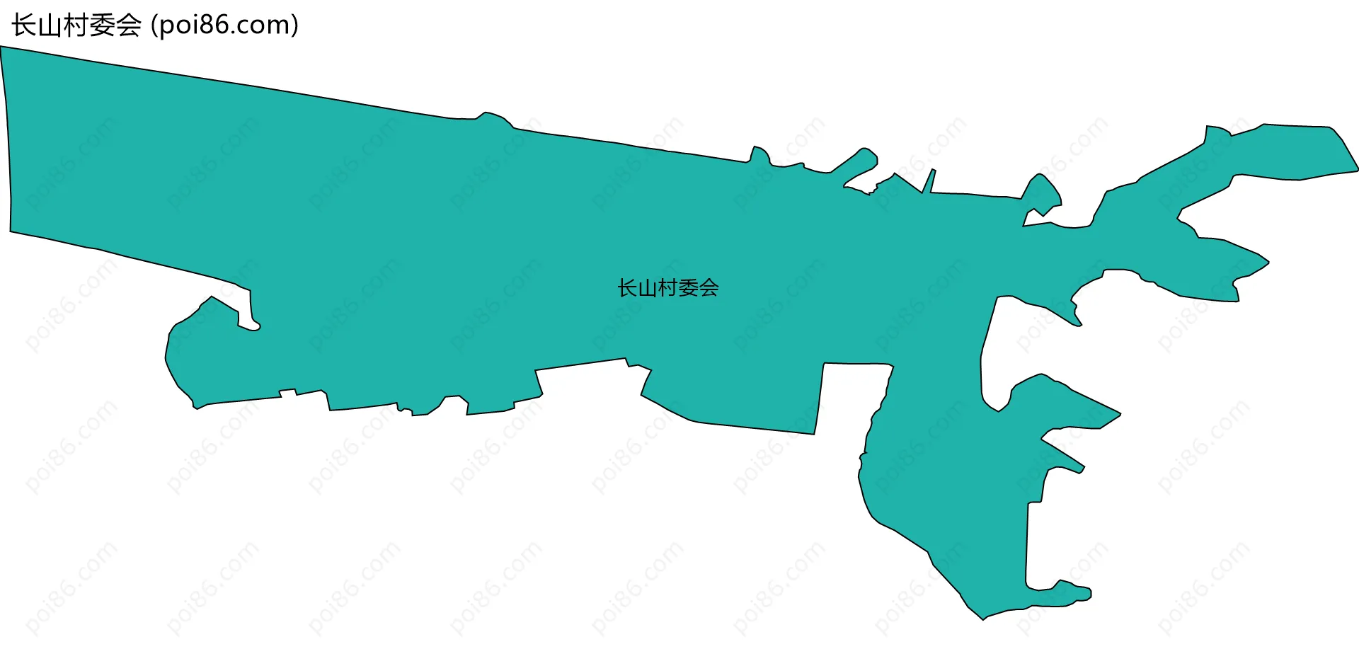 长山村委会边界地图