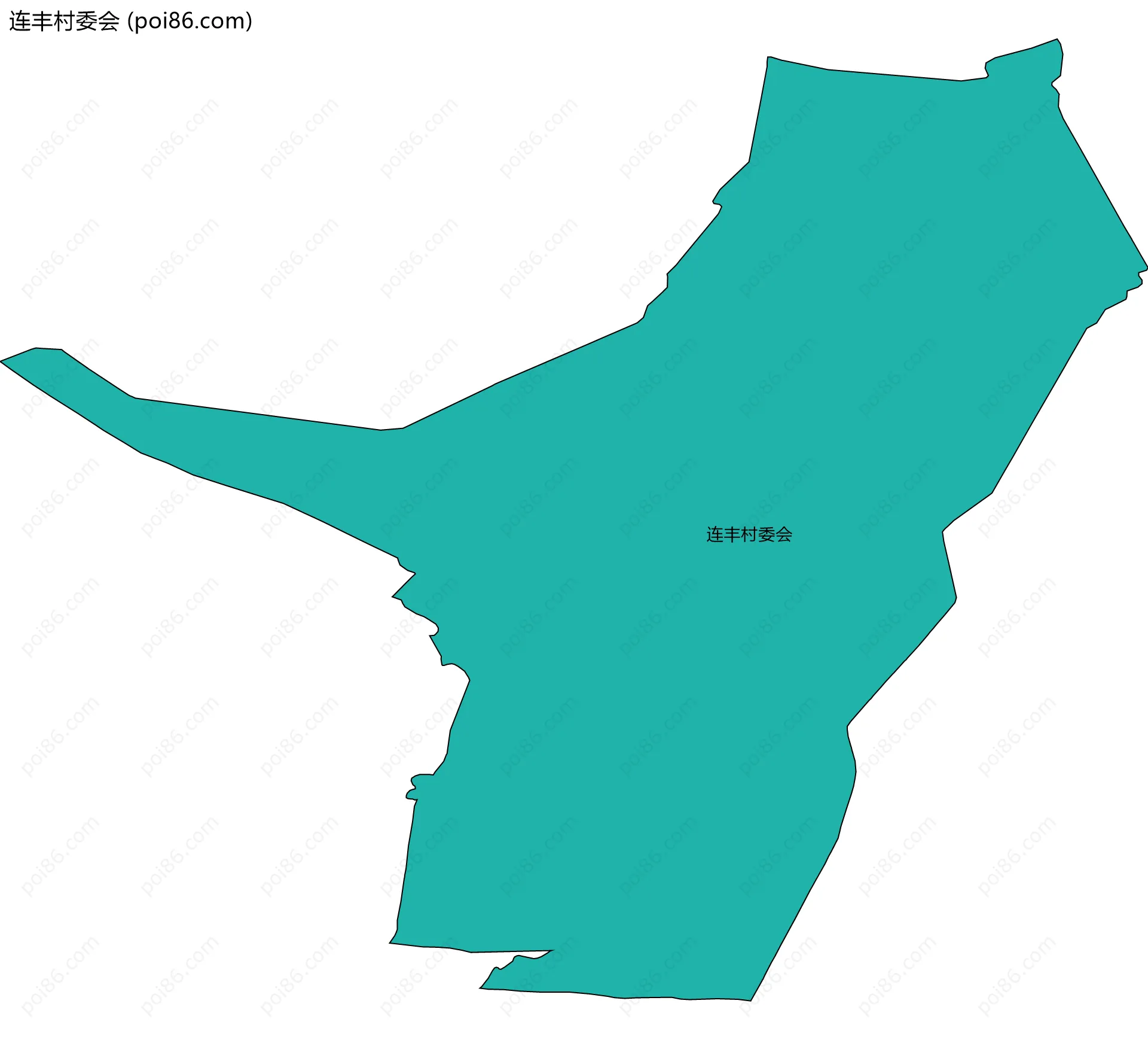 连丰村委会边界地图