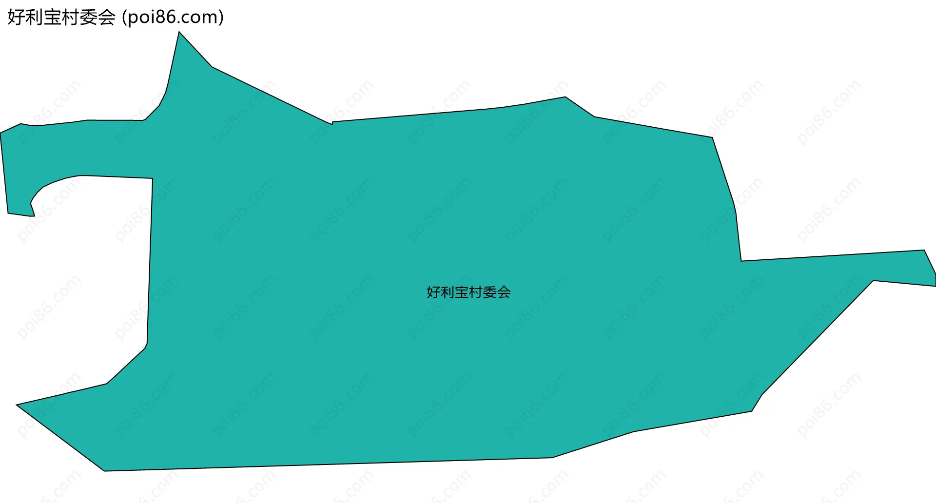 好利宝村委会边界地图