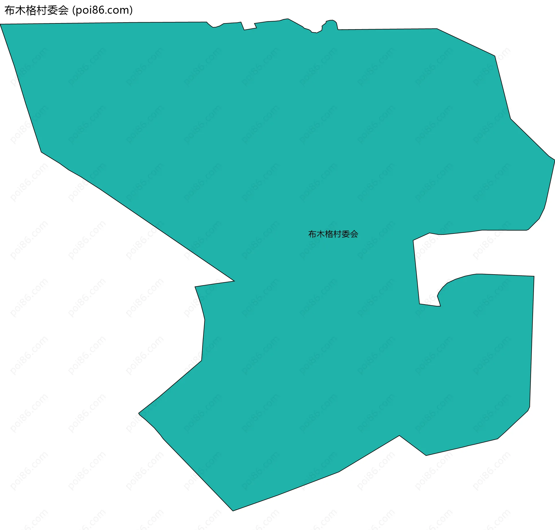 布木格村委会边界地图
